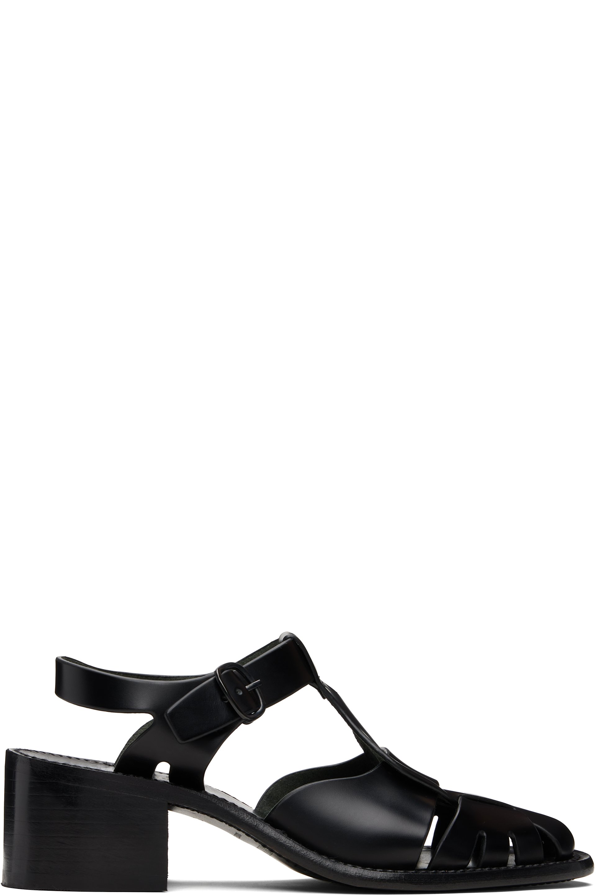 HEREU - Black Pesca Heeled Sandals