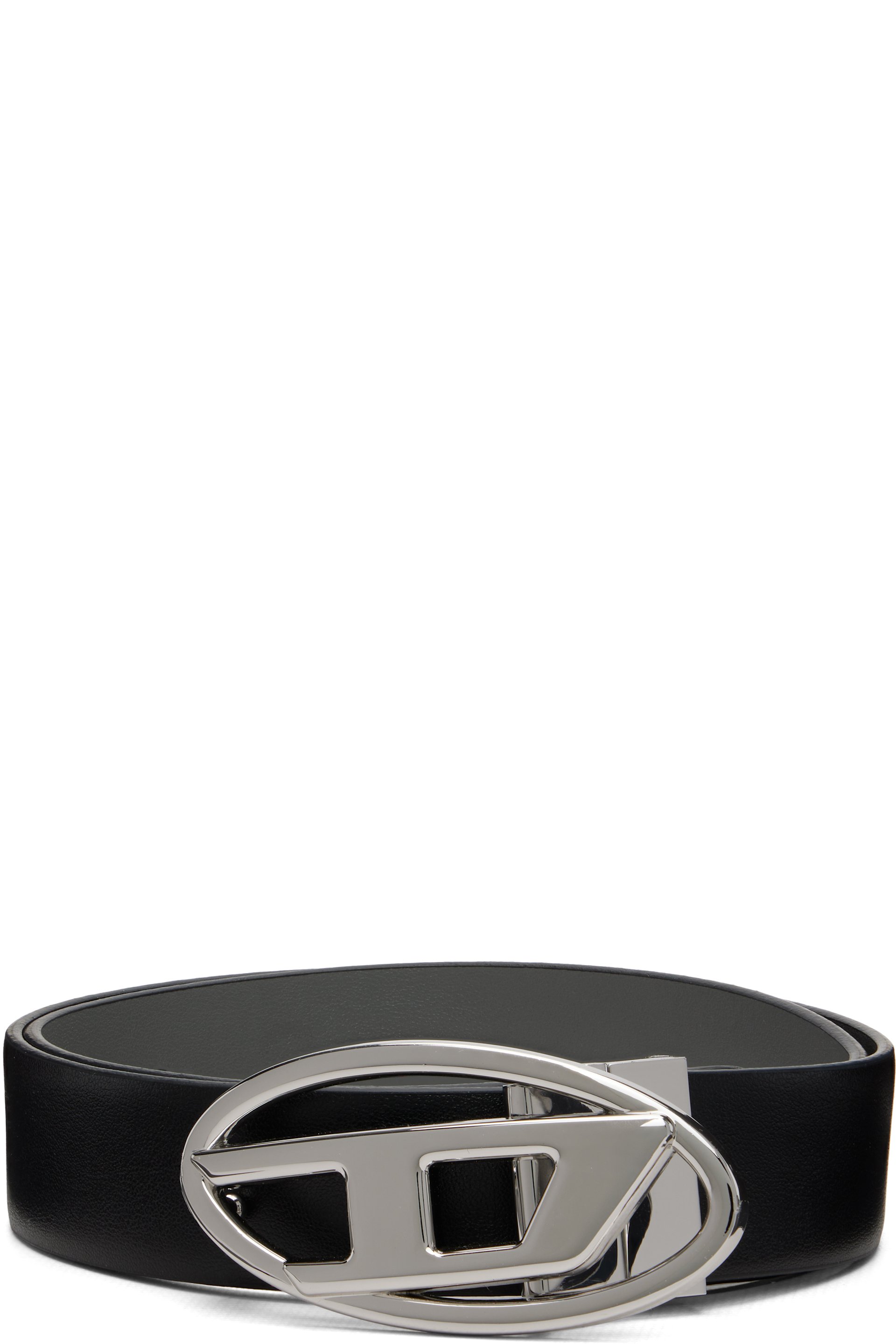 Diesel - Ceinture réversible II noire à ferrure à logo 1DR