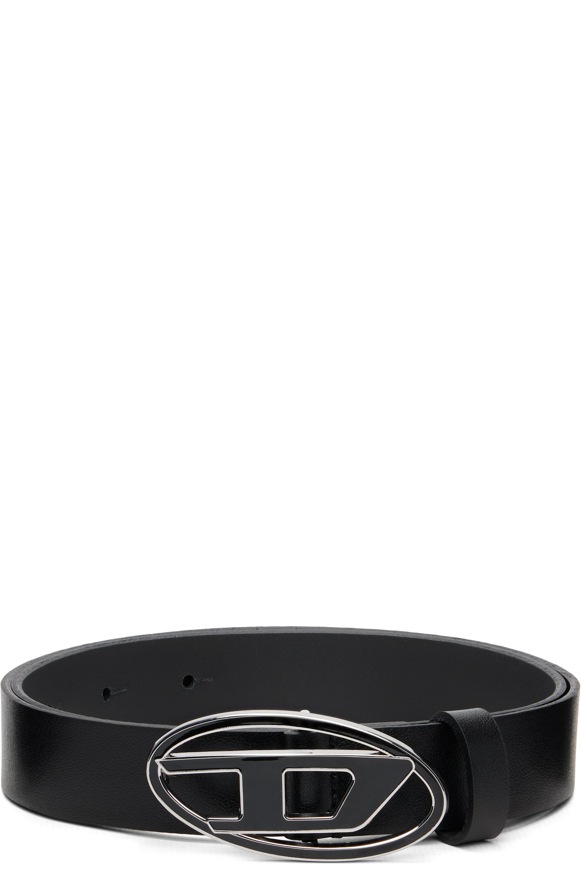 Diesel - Ceinture de 2,5 cm noire à logo 1DR