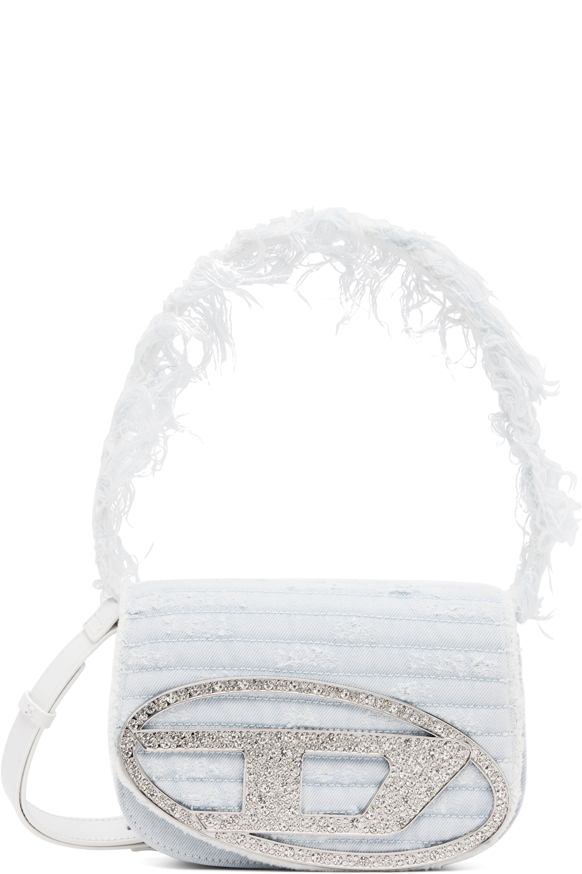Diesel - Sac porté épaule bleu à logo 1DR
