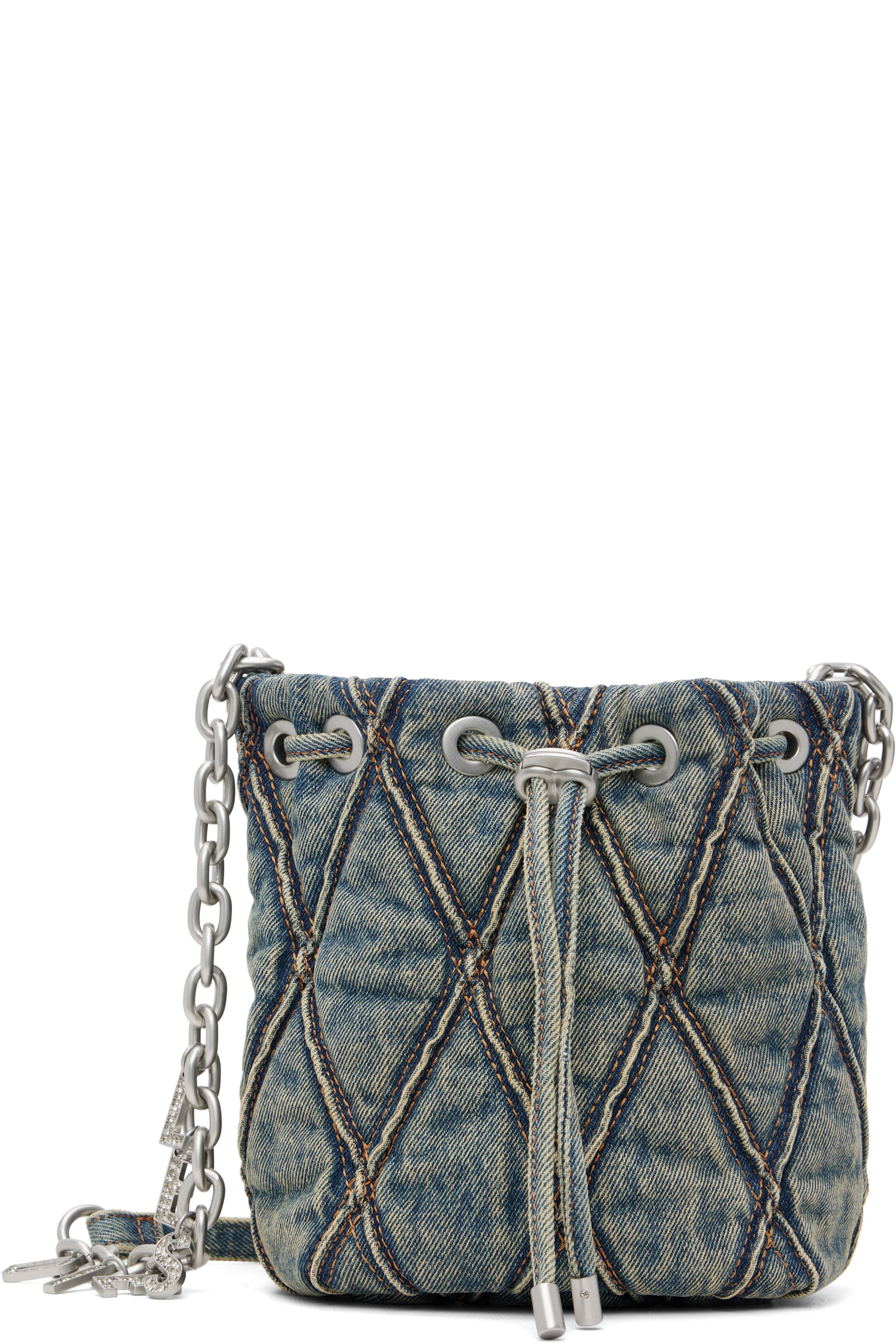 Diesel - Petit sac seau Charm-D bleu