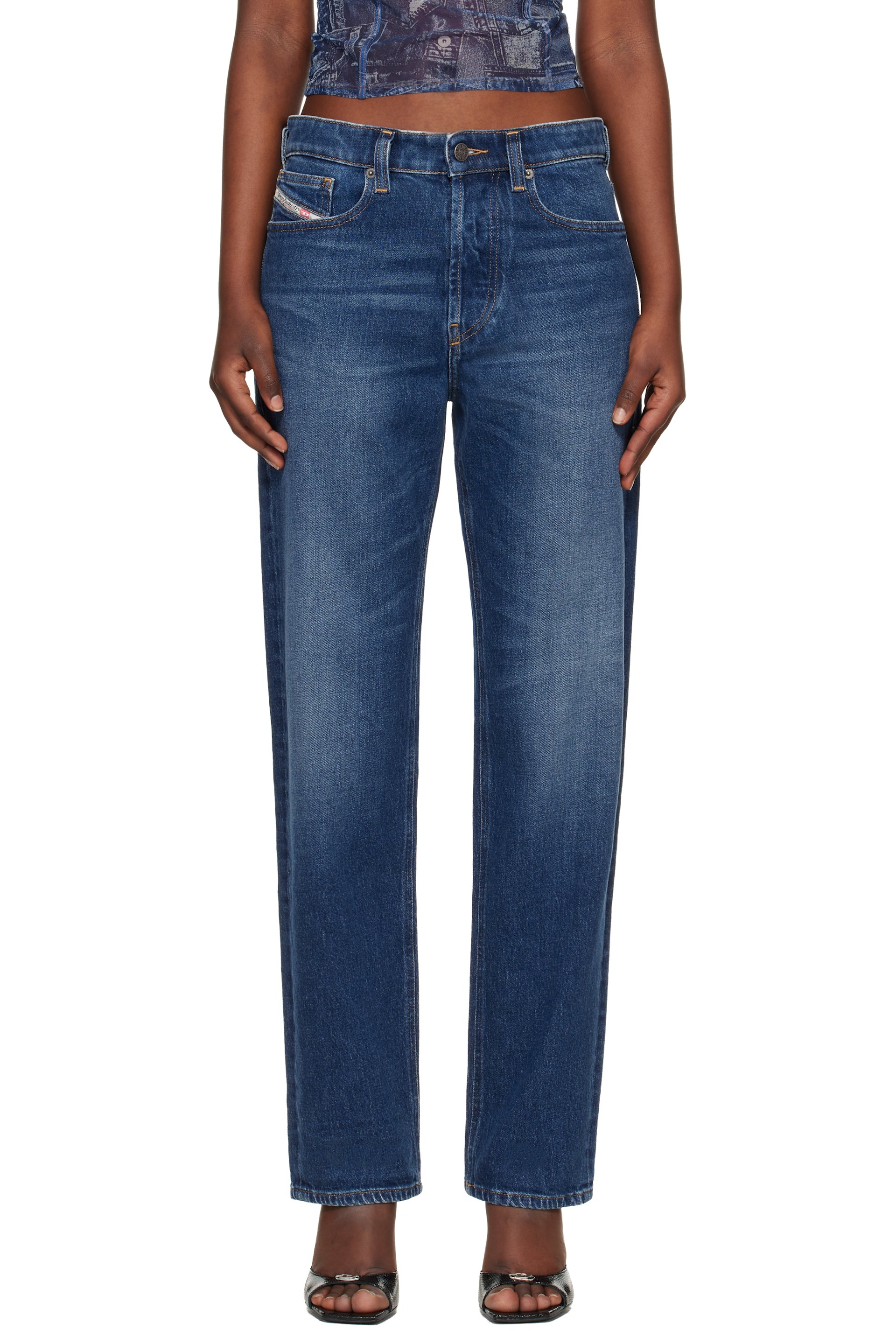 Diesel - Jean 1988 Ark 09l21 bleu en denim à coupe classique