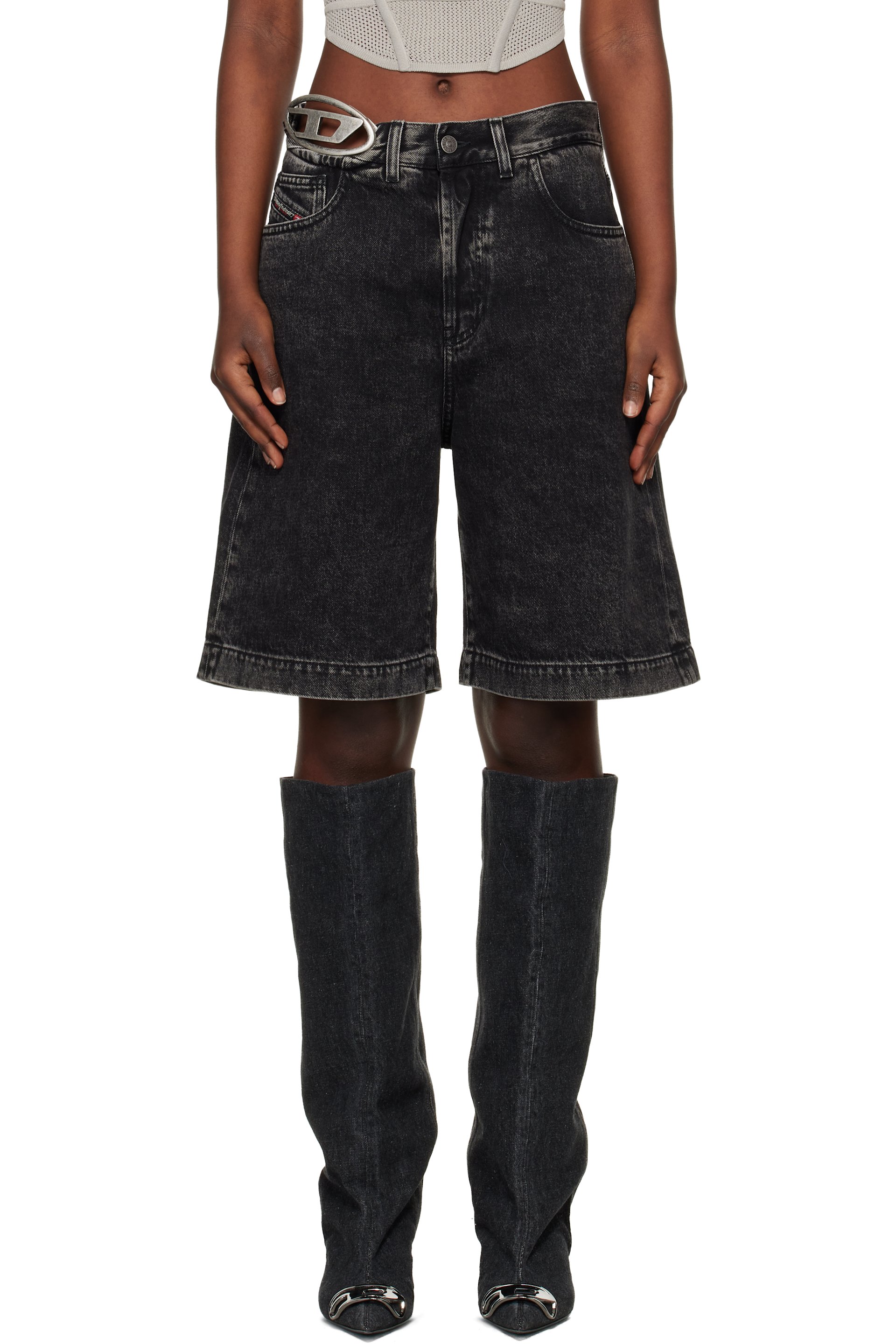 Diesel - Short Sire-S2 noir en denim