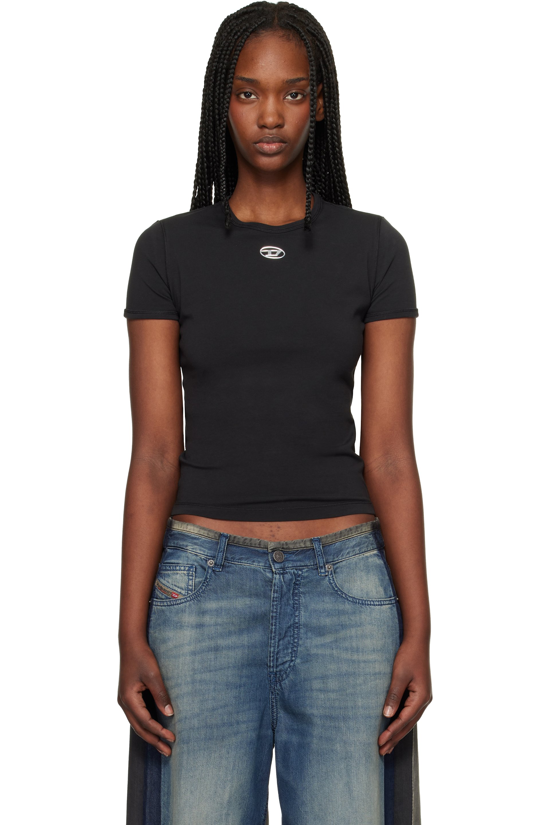 Diesel - T-shirt Uncutieslong-Od noir