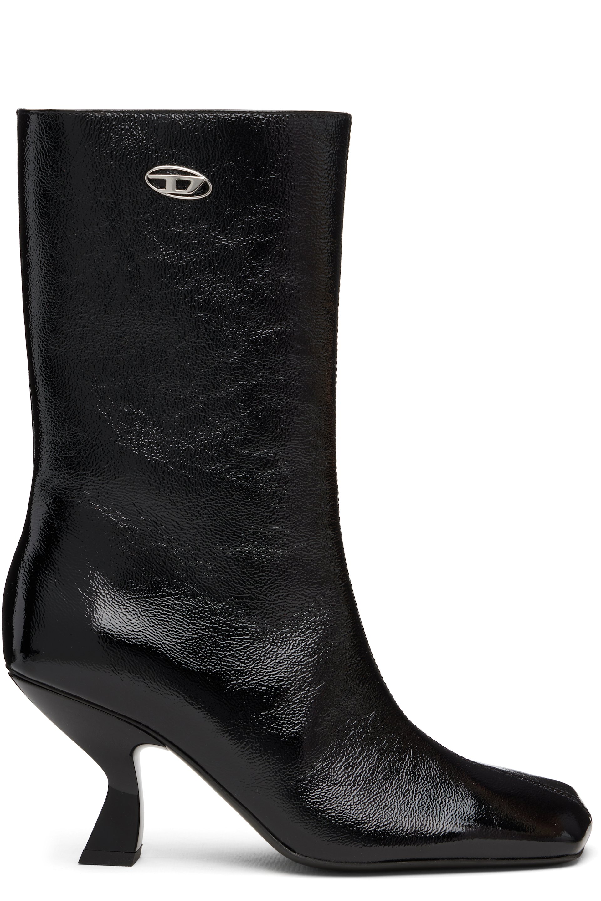 Diesel - Bottes hauteur mi-mollet Amber noires à talon de 75 mm