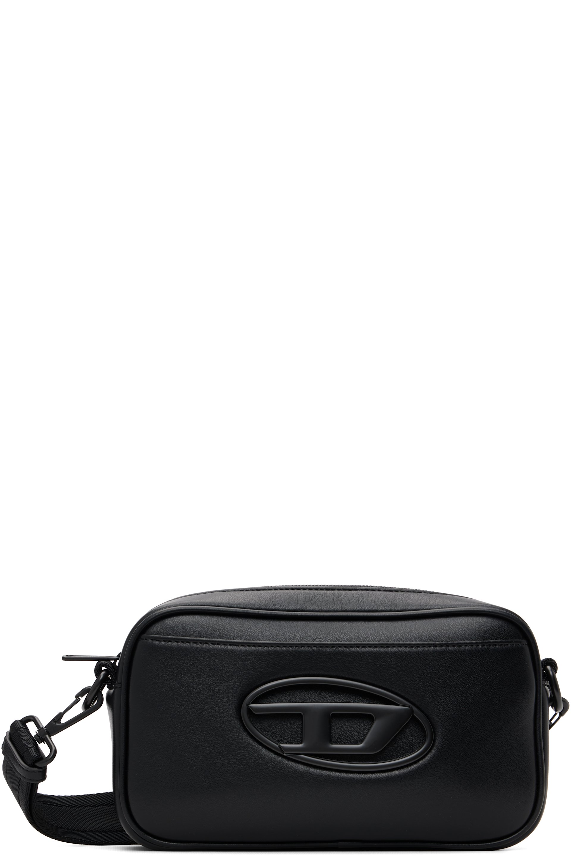 Diesel - Sac caméra noir à ferrure à logo D - Holi