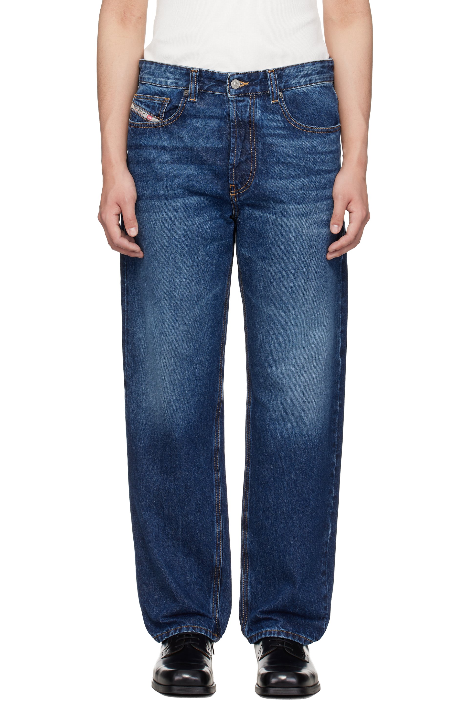 Diesel - Blue Regular Waist 2024 D-Macs Jeans