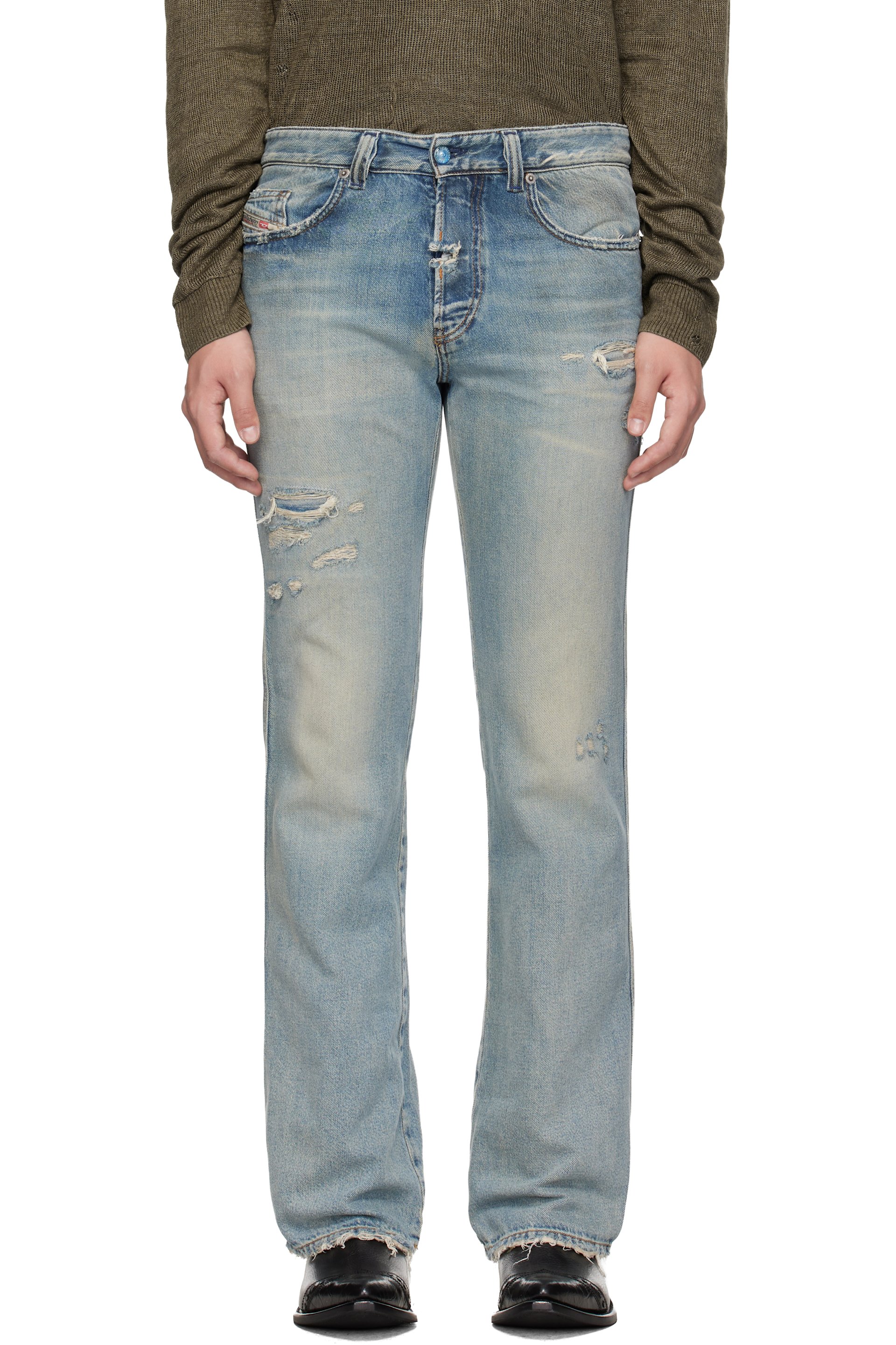 Diesel - Blue Regular Waist 1998 D-Buck Bootcut Jeans