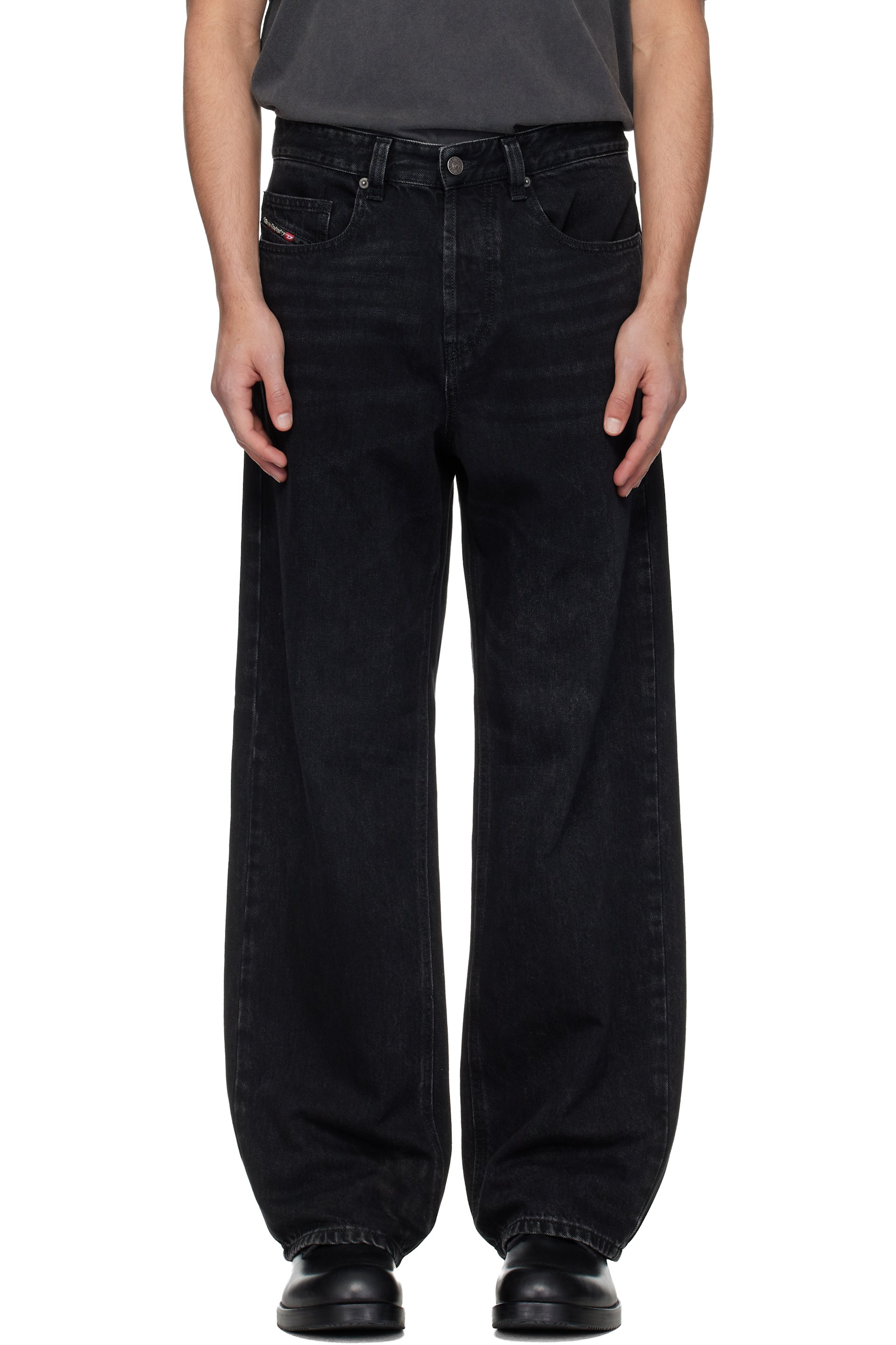 Diesel - Black Relaxed 2001 D-Macro 09P09 Jeans