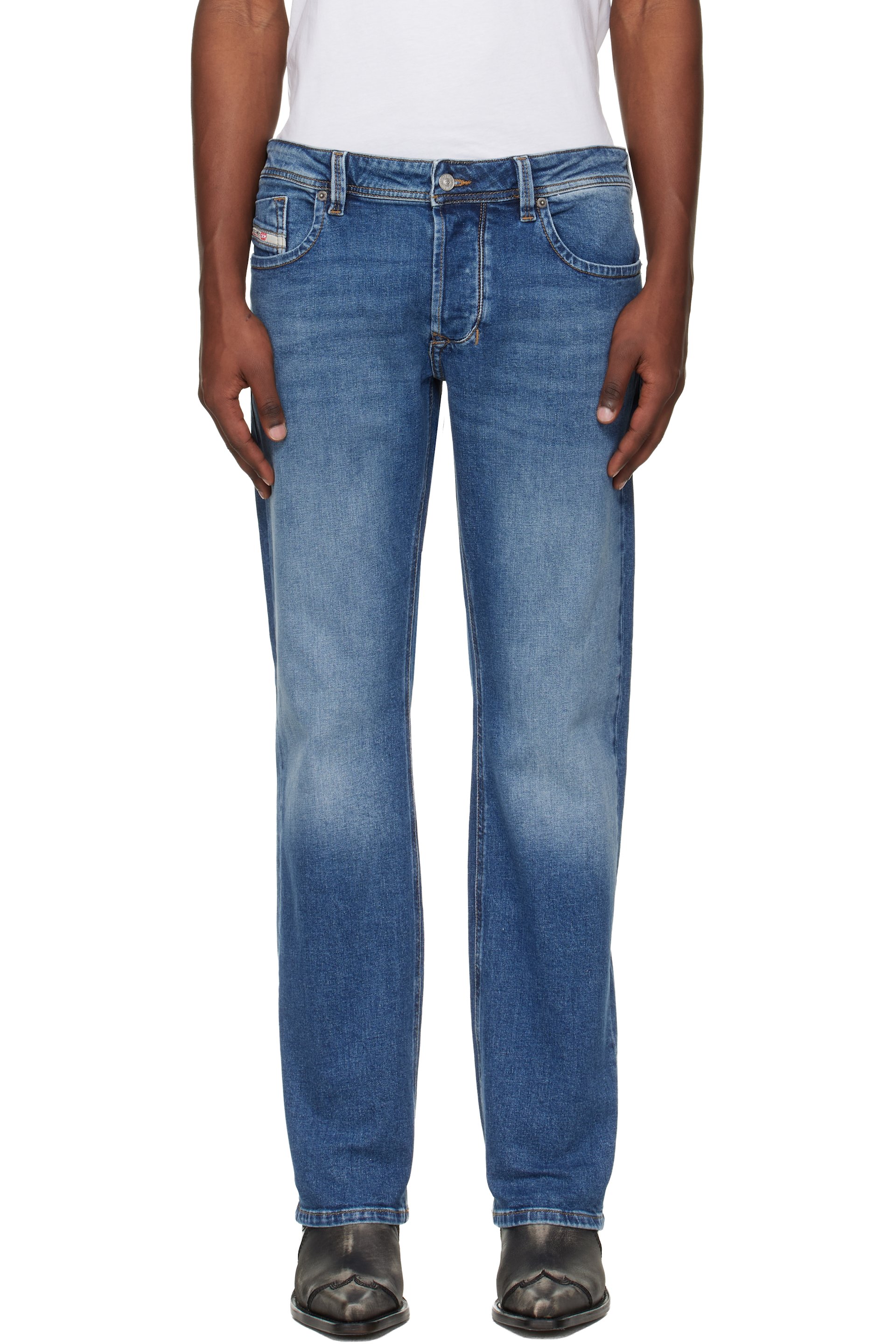 Diesel - Blue 1985 Larkee 09l51 Regular Jeans