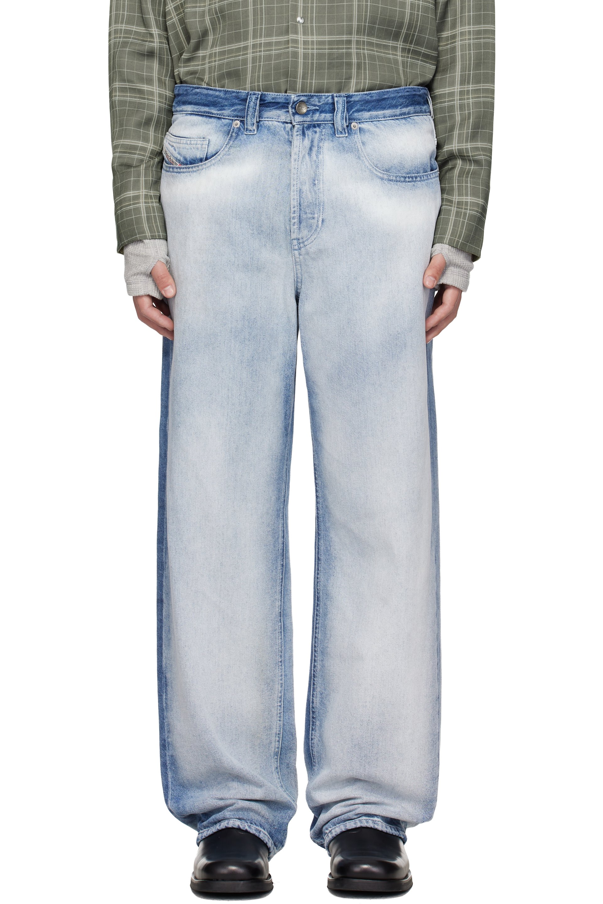 Diesel - Blue Low Waist 2001 D-Macro Relaxed Jeans