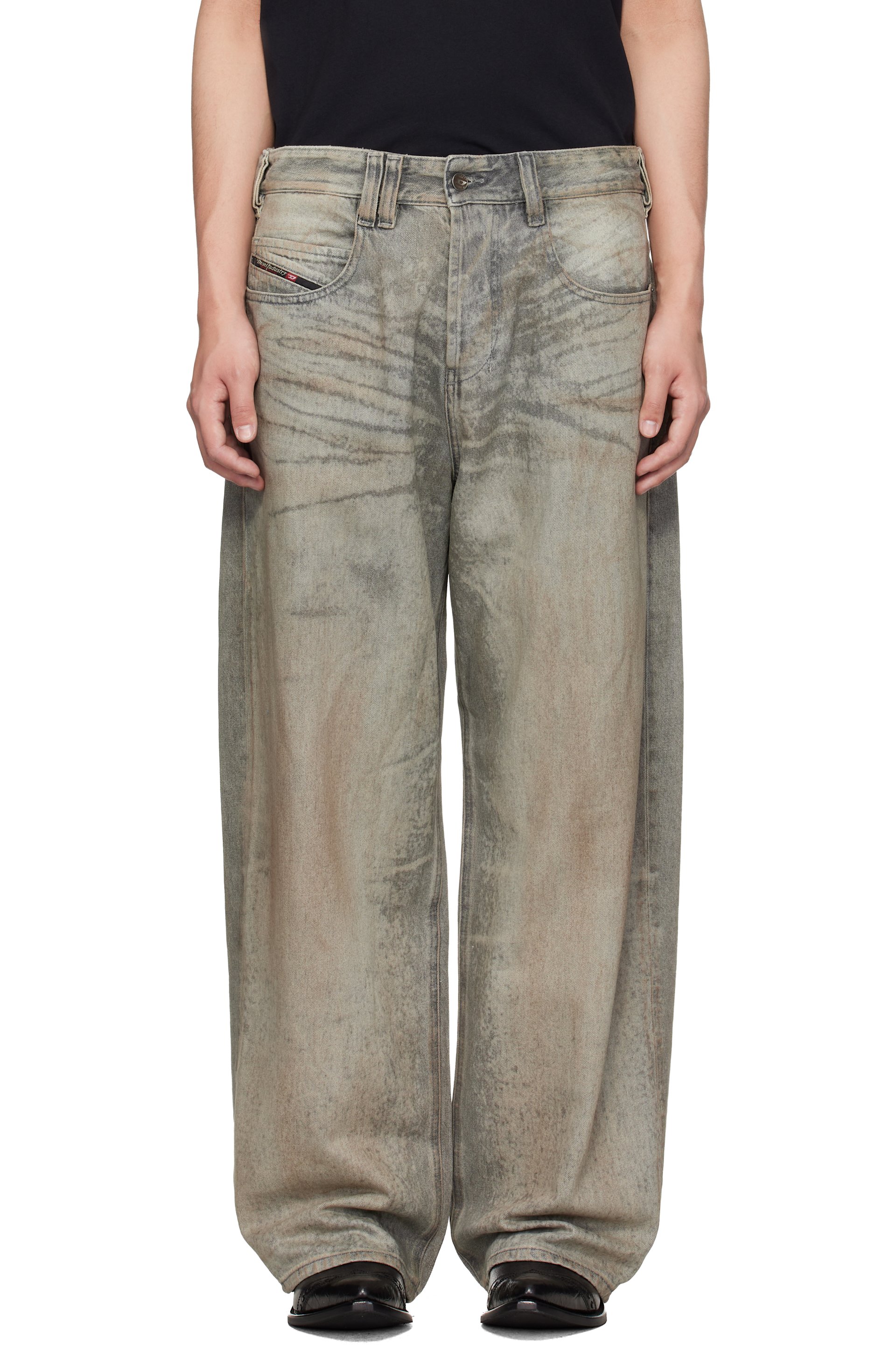 Diesel - Gray Regular Waist 1997 D-Enim-M Relaxed Jeans