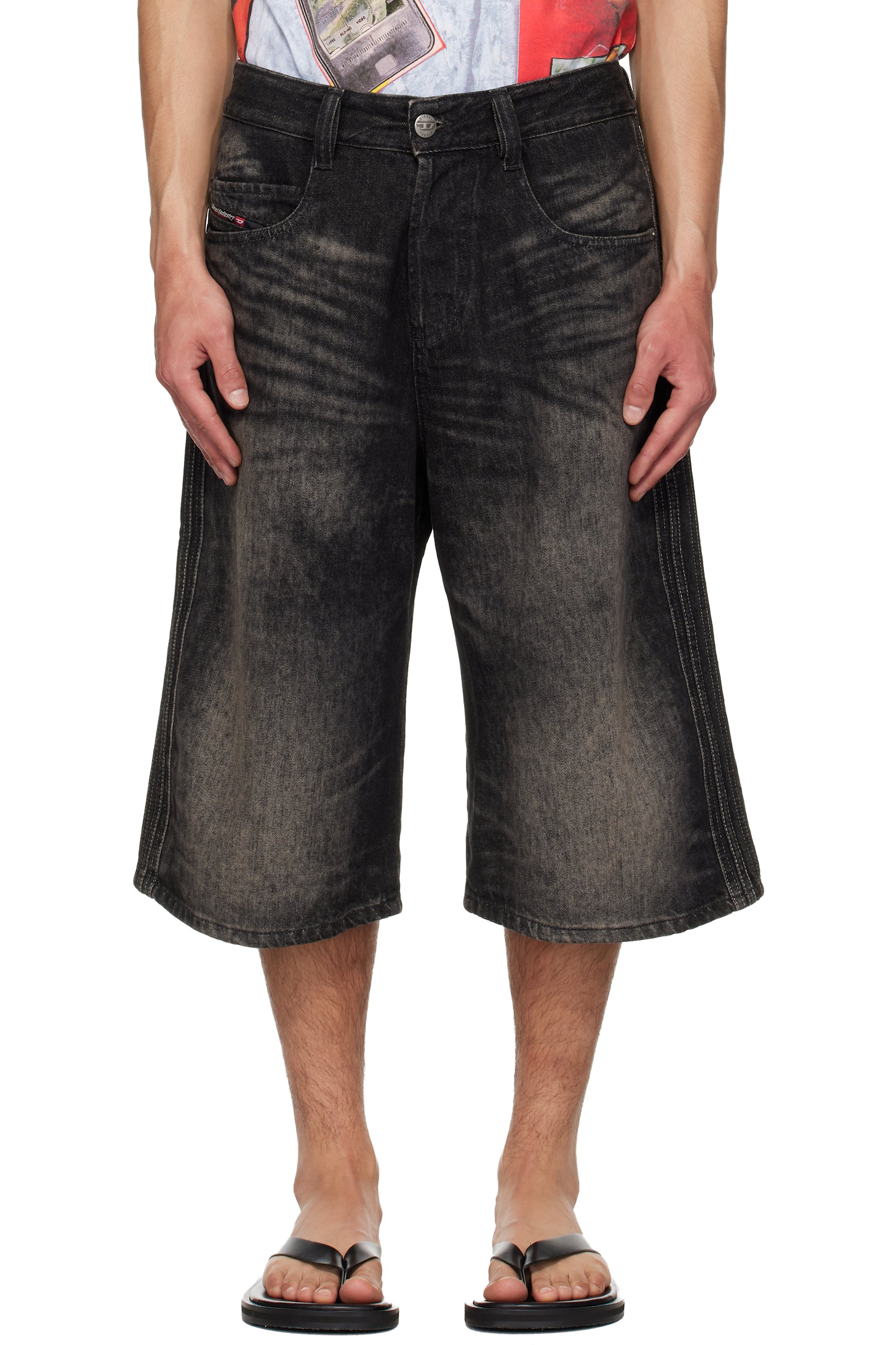 Diesel - Black D-Enim-M-Short-S Denim Shorts