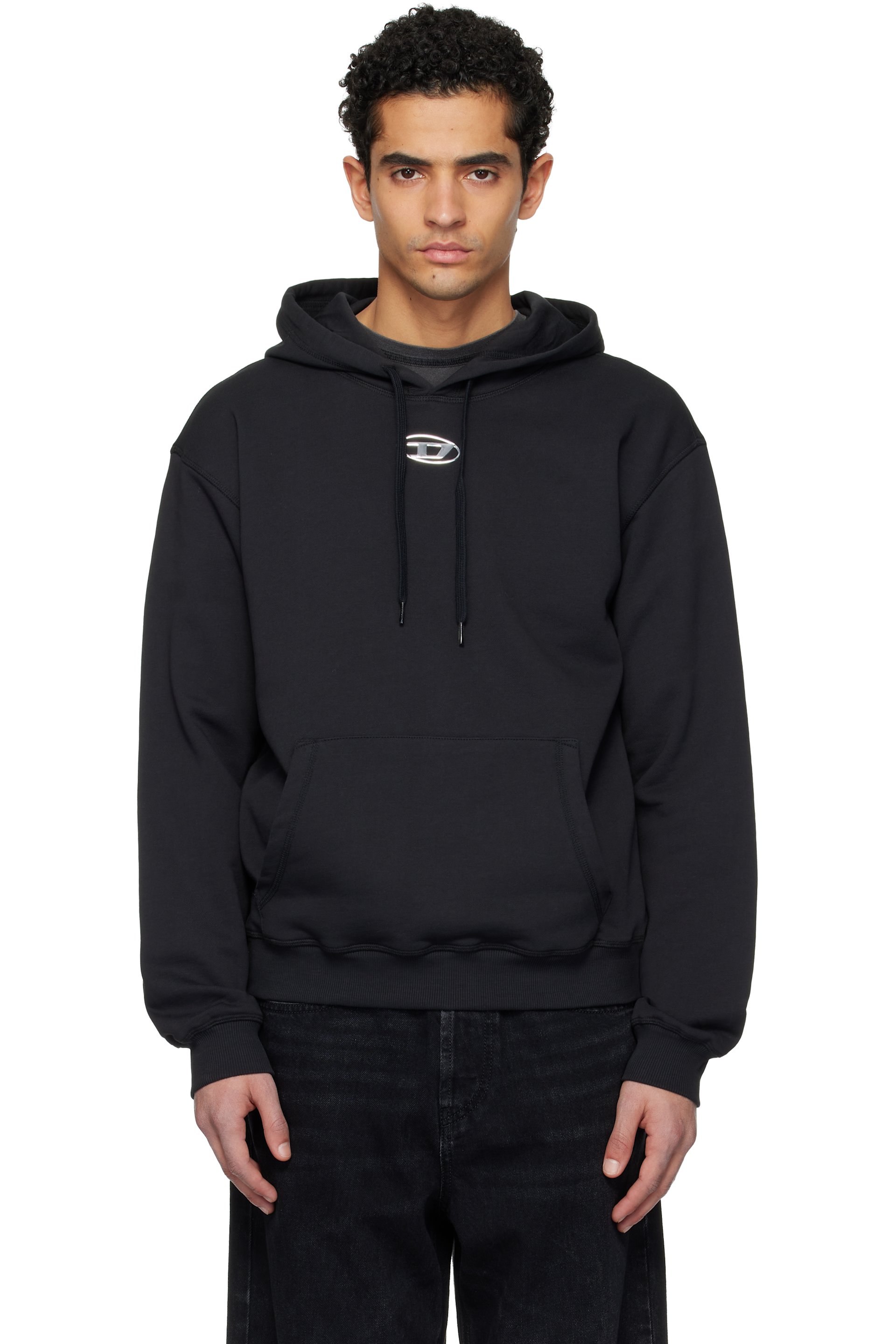 Diesel - Black S-Norm-Hood-Iod Hoodie