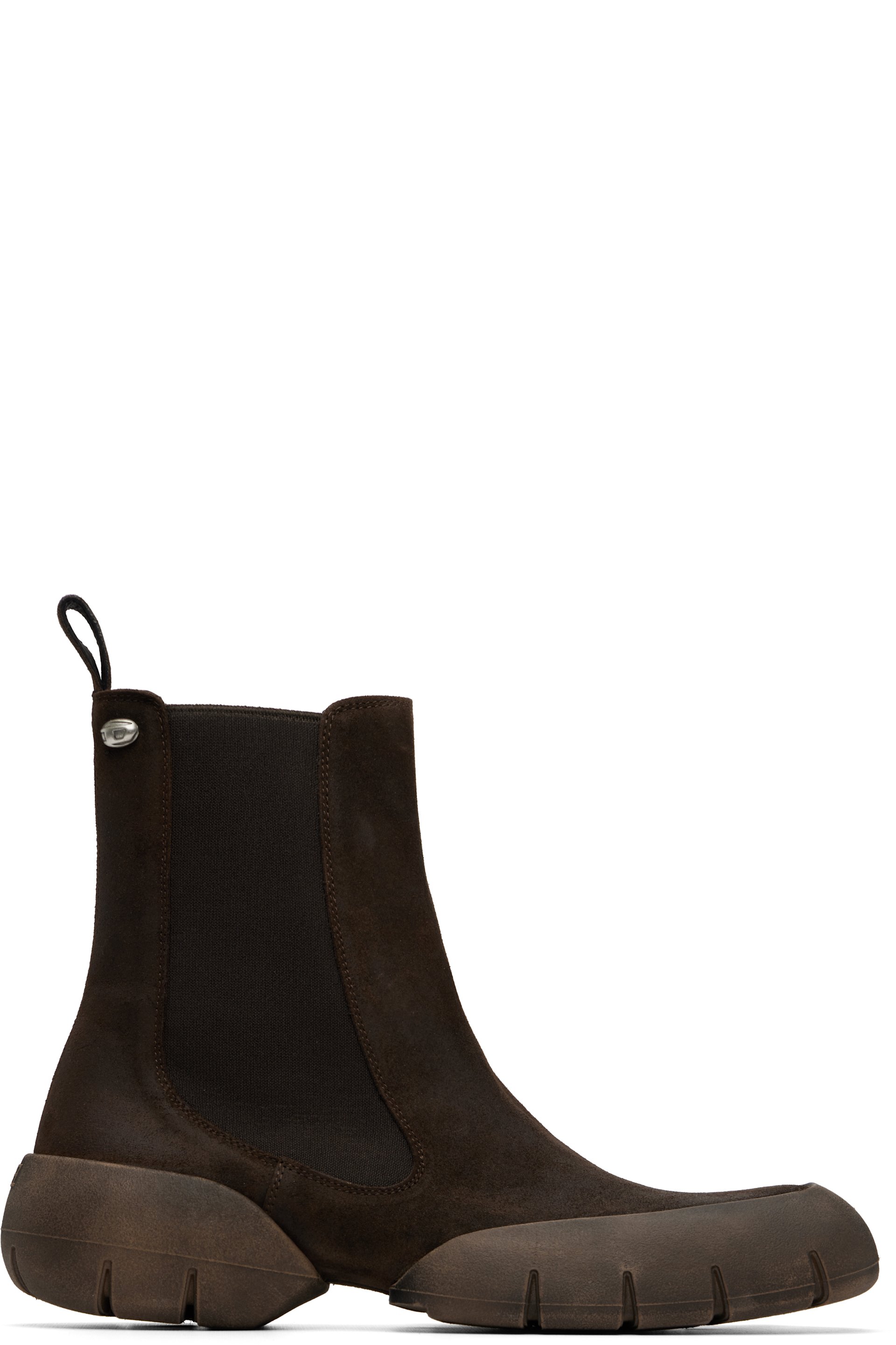 Diesel - Brown D-Mathieu Suede Chelsea Boots
