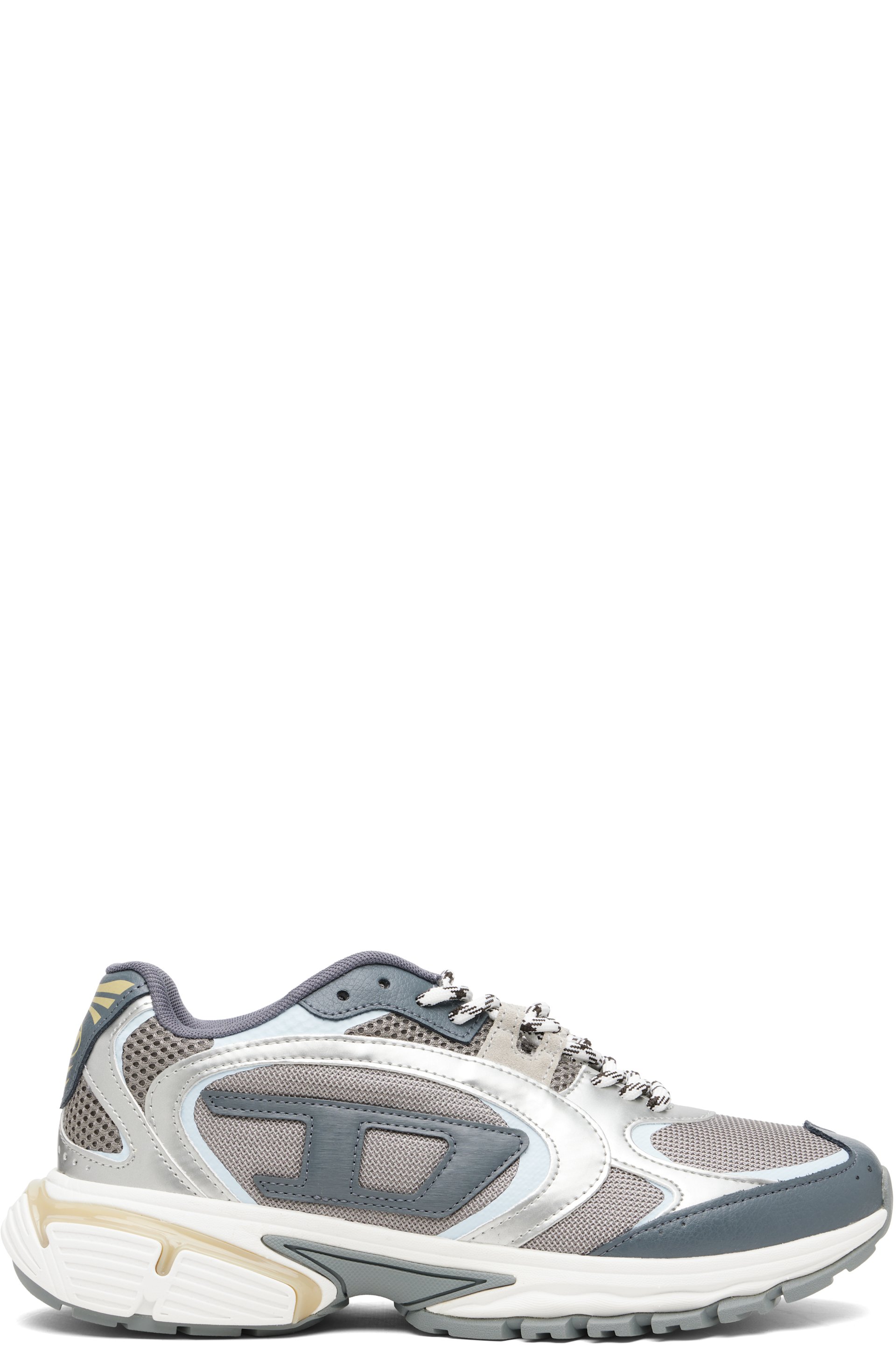 Diesel - Gray & Silver S-Pro-V-Dense Low Sneakers
