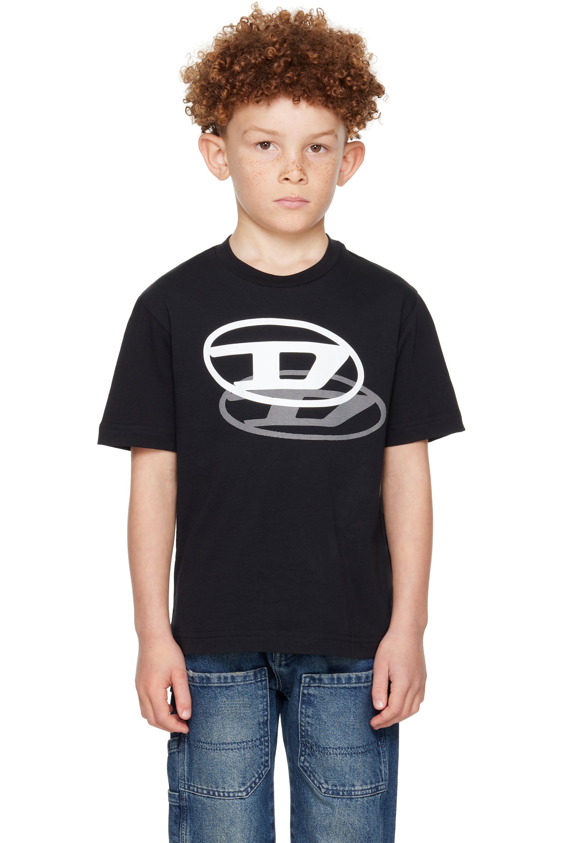 Diesel - Kids Black Tvale Over T-shirt