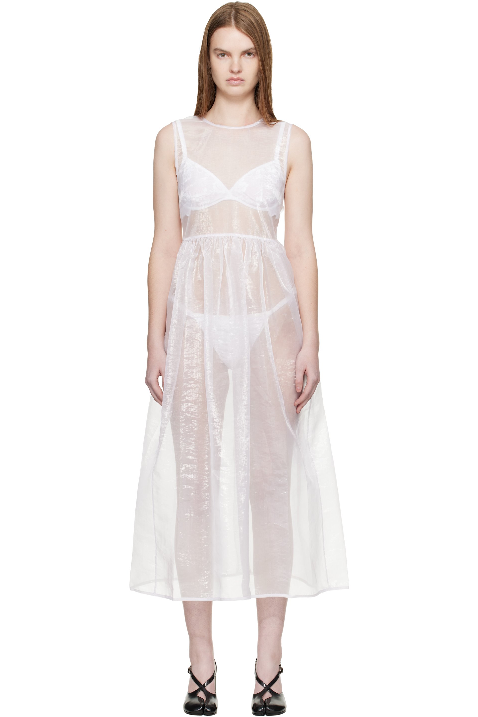Cecilie Bahnsen - Robe midi CBcamillia blanche