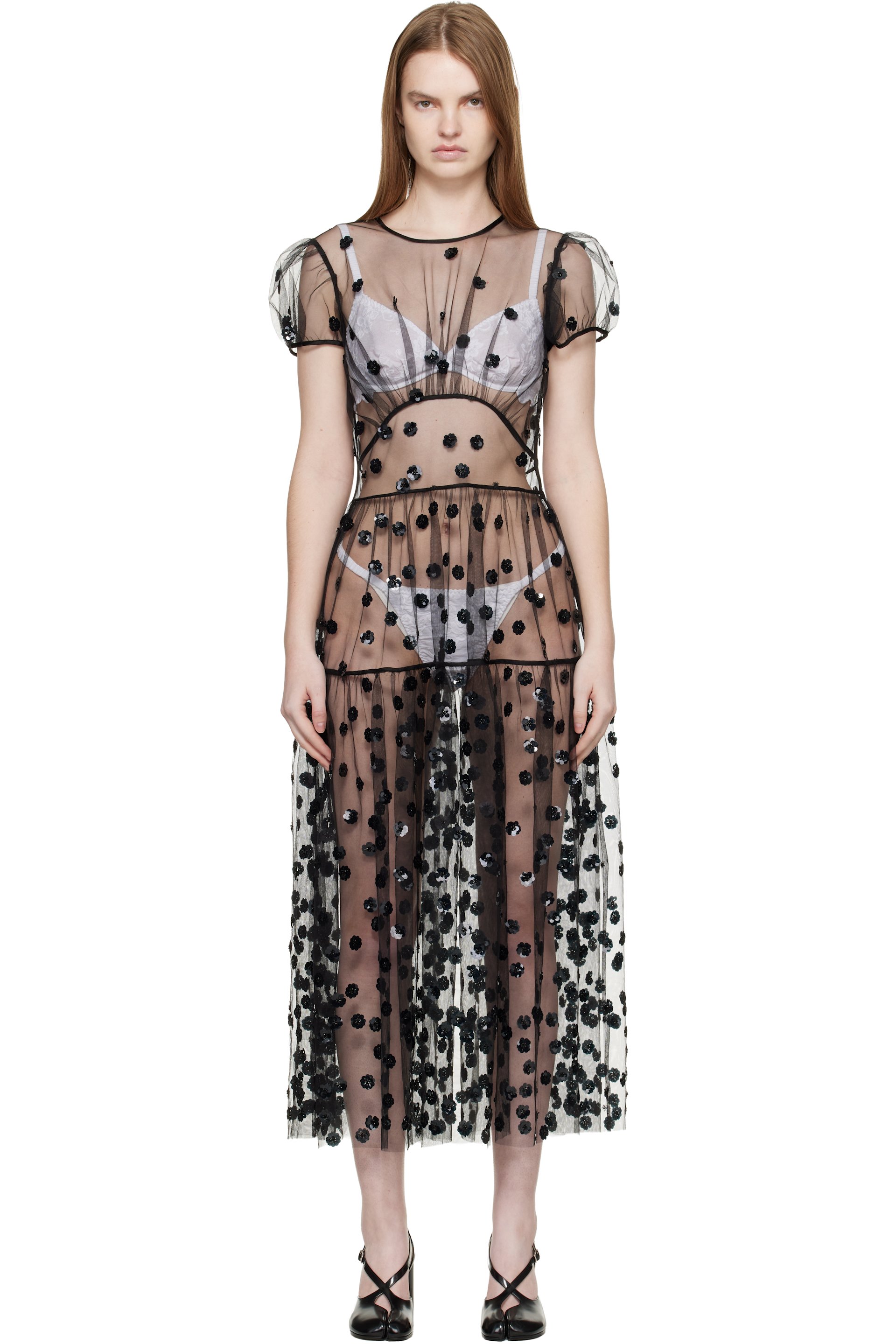 Cecilie Bahnsen - Robe midi CBnanna noire