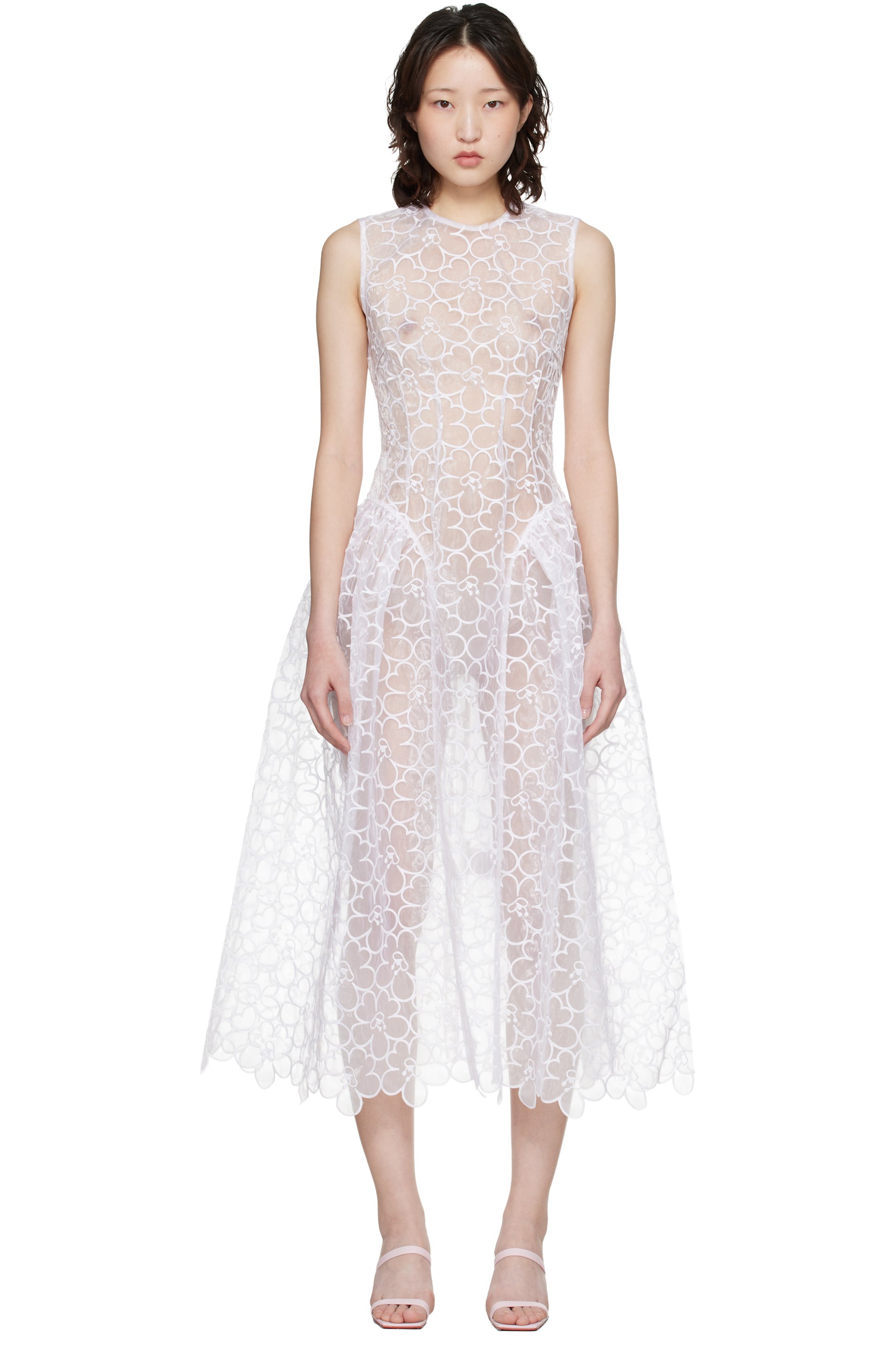 Cecilie Bahnsen - Robe midi CBcate blanche