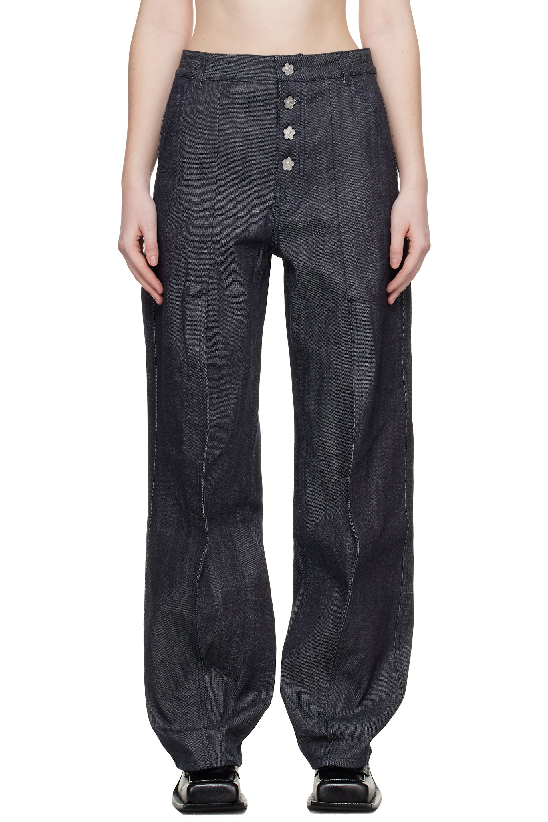 Cecilie Bahnsen - Jean CBcarmela bleu marine