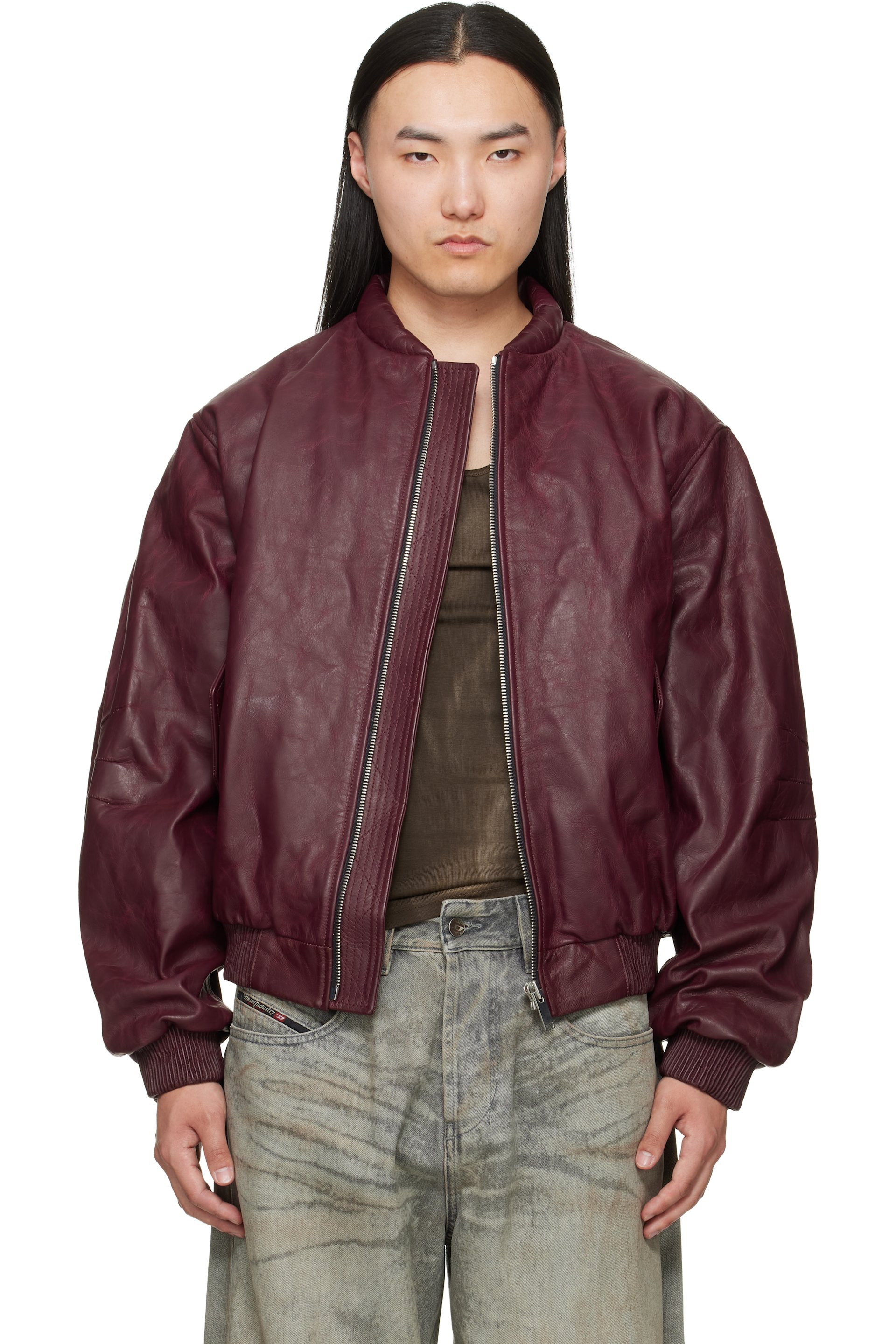 メンズ用 デザイナー レザー ジャケット | SSENSE 日本