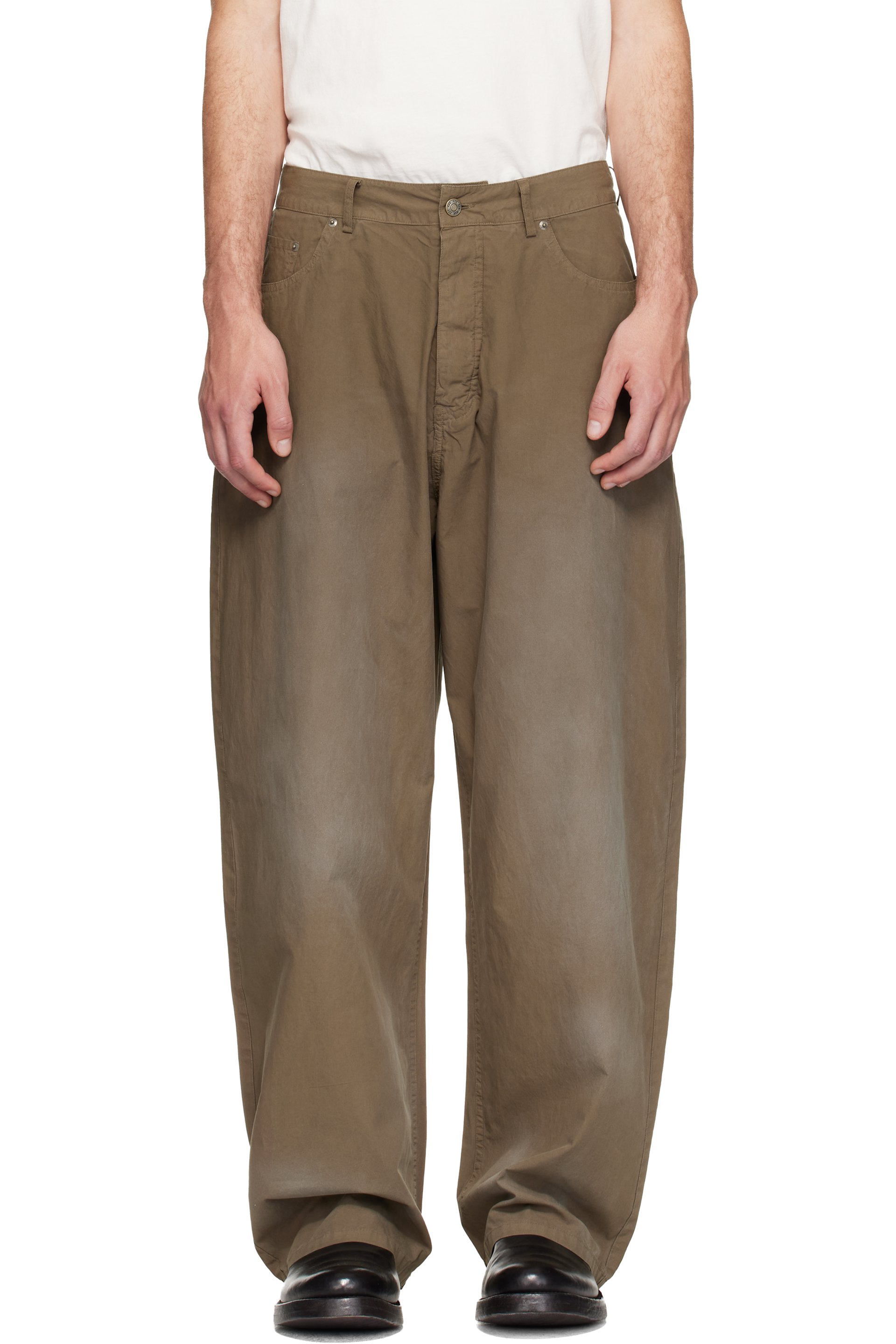424 - Khaki Big Daddy Trousers