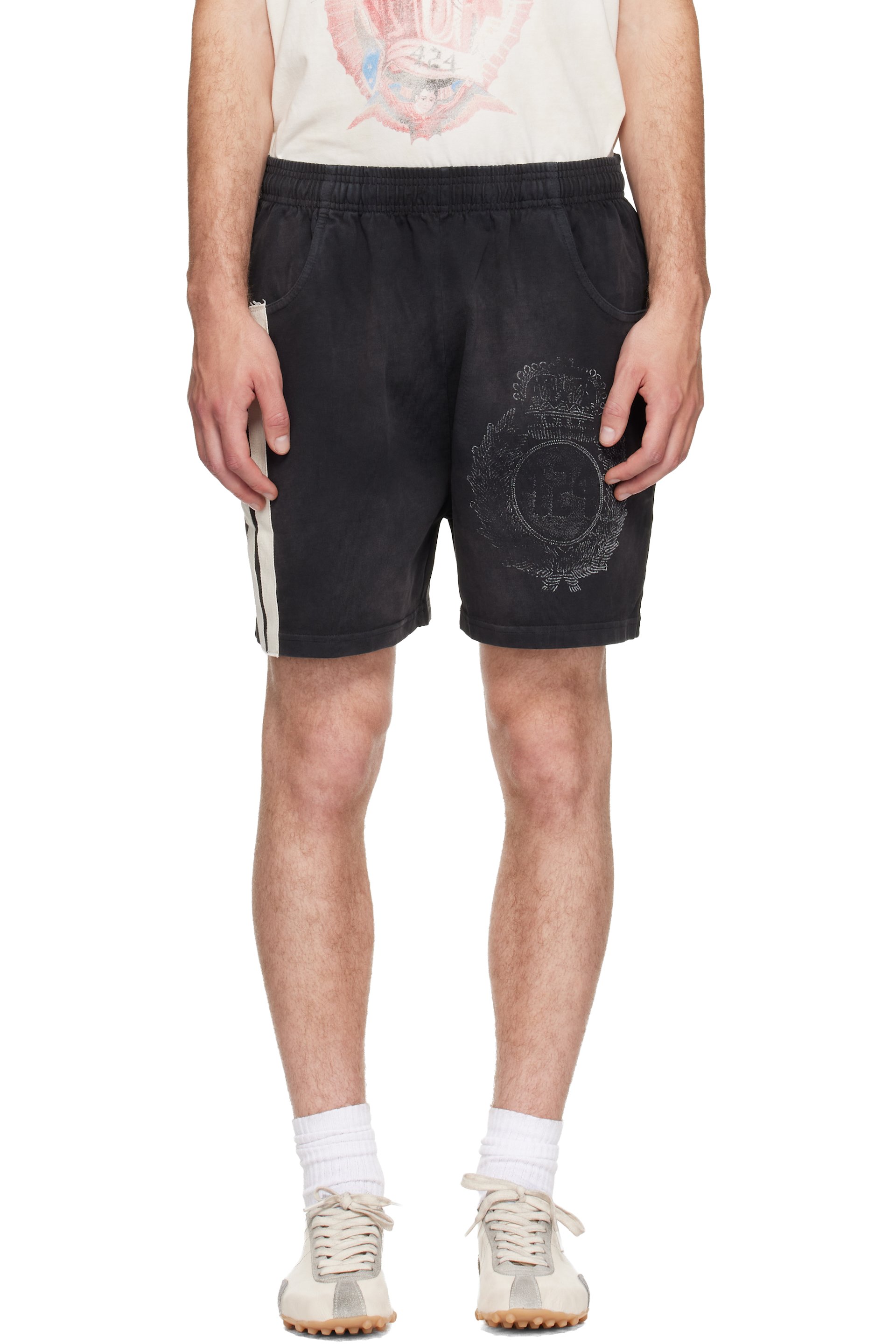 424 - Black Sport Shorts