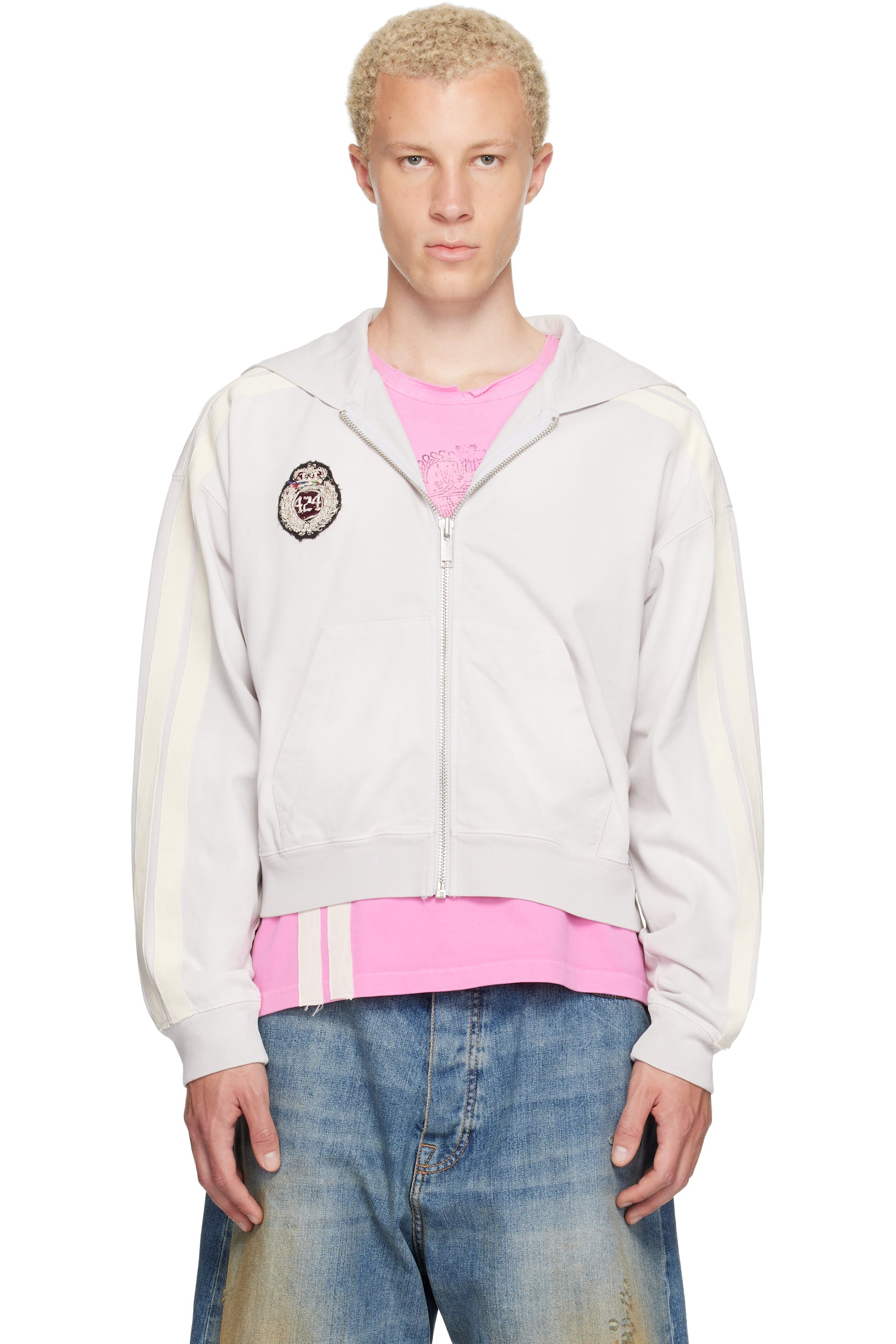 424 - Gray Academy Hoodie