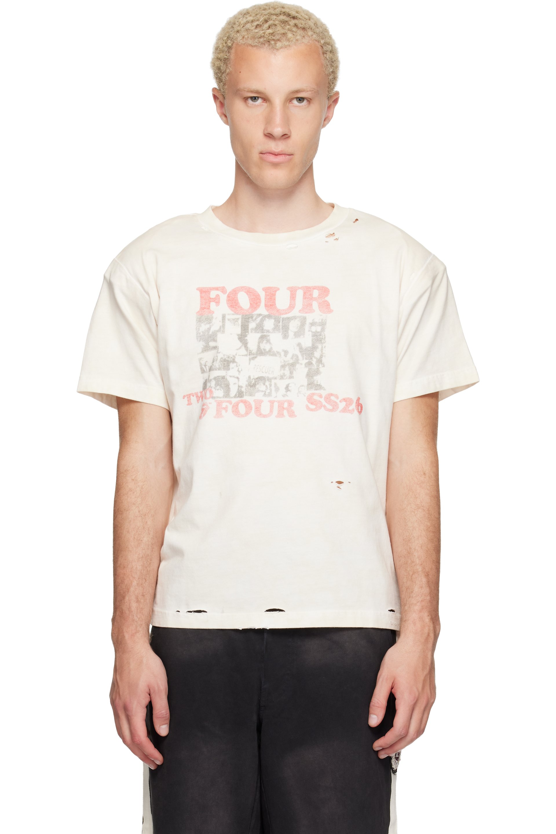 424 - Off-White Collage Rolling Stones T-shirt