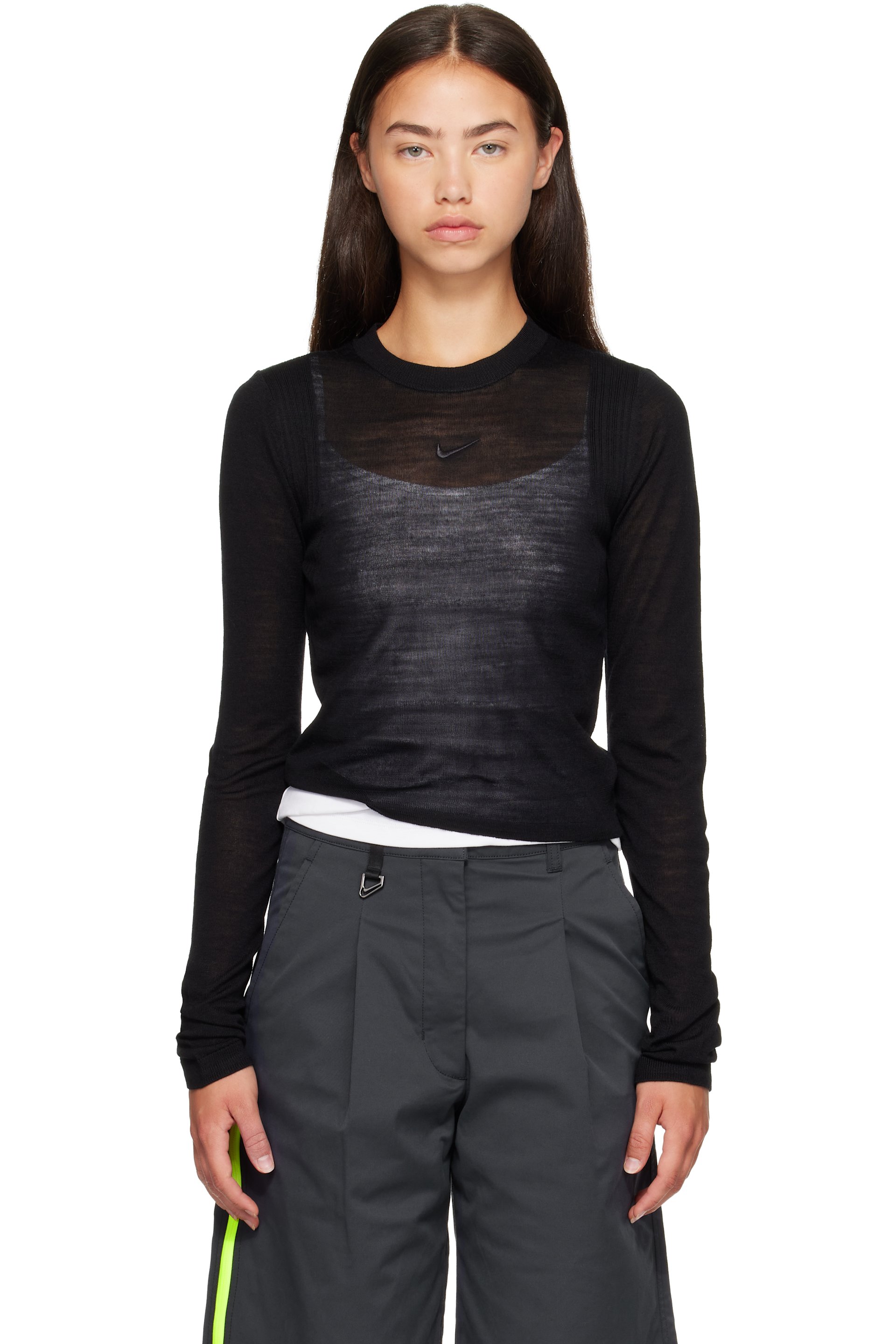 Nike - Black Sportswear Airreverent Long-Sleeve T-shirt