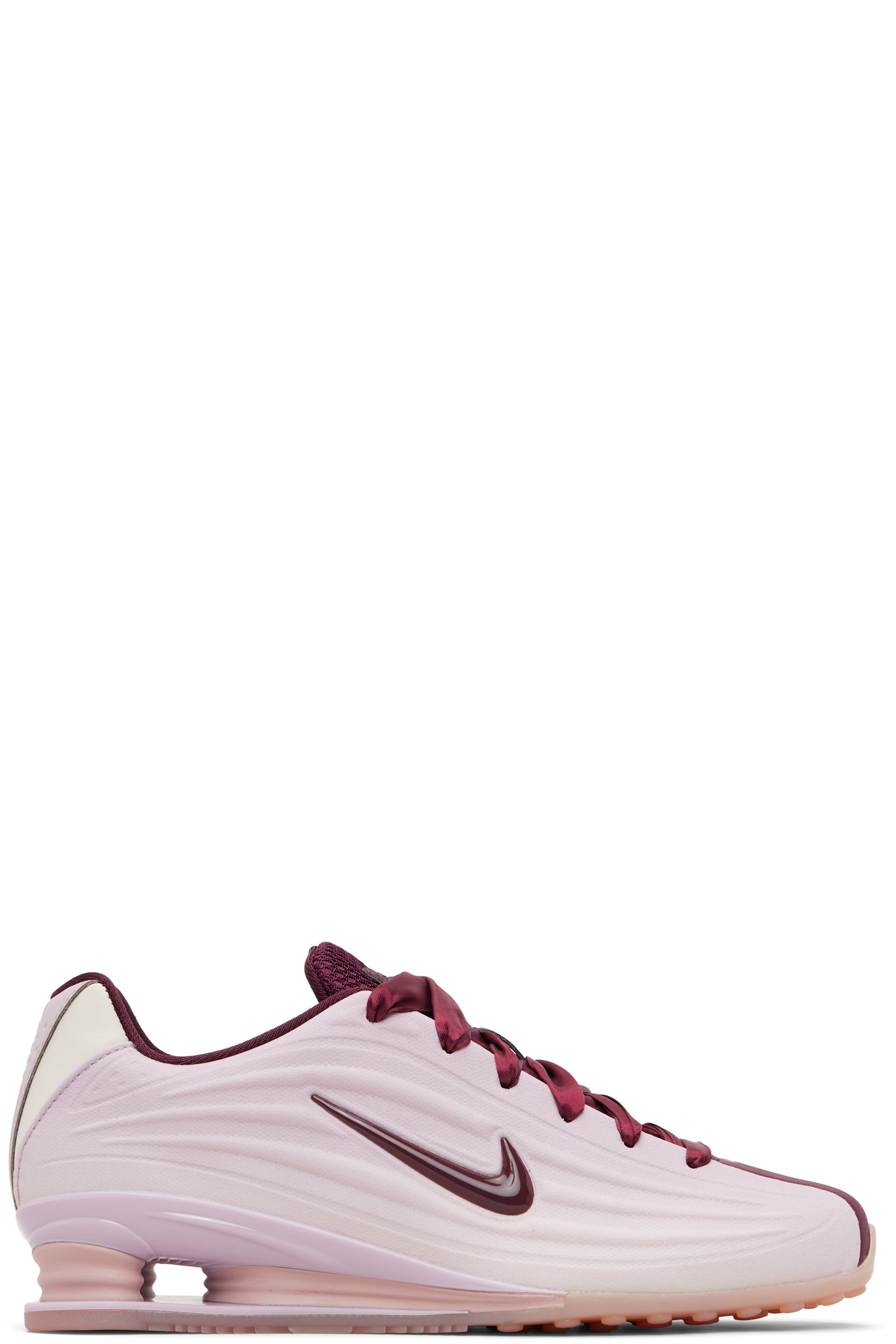 Nike - Baskets Shox Z SE mauve et bourgogne
