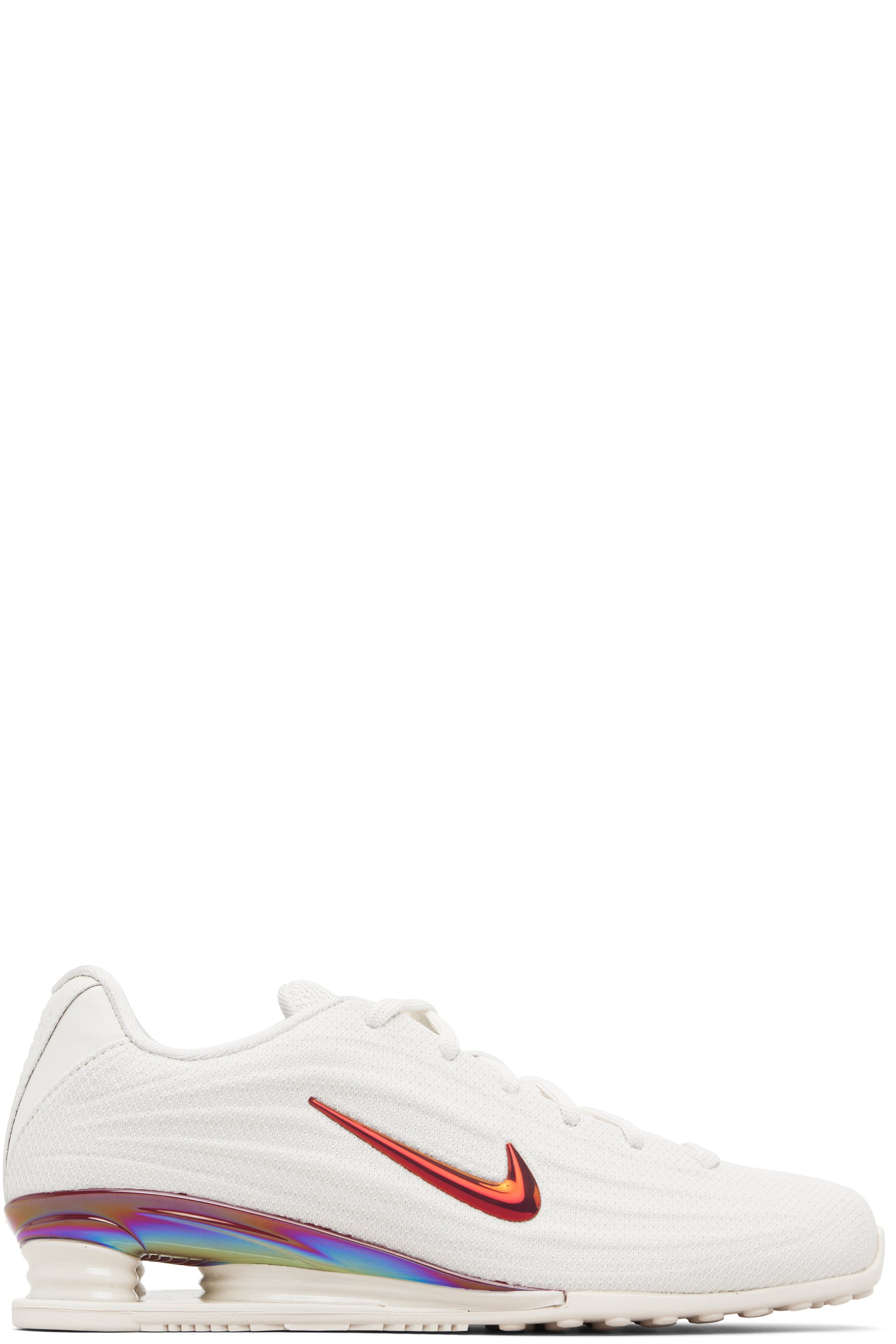 Nike - Baskets Shox Z SE blanc cassé
