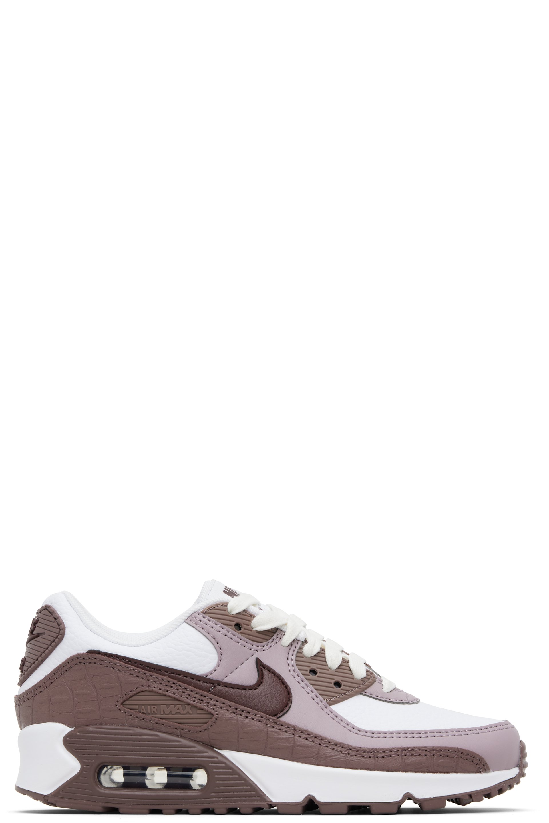 Nike - Baskets Air Max 90 bourgogne et blanc
