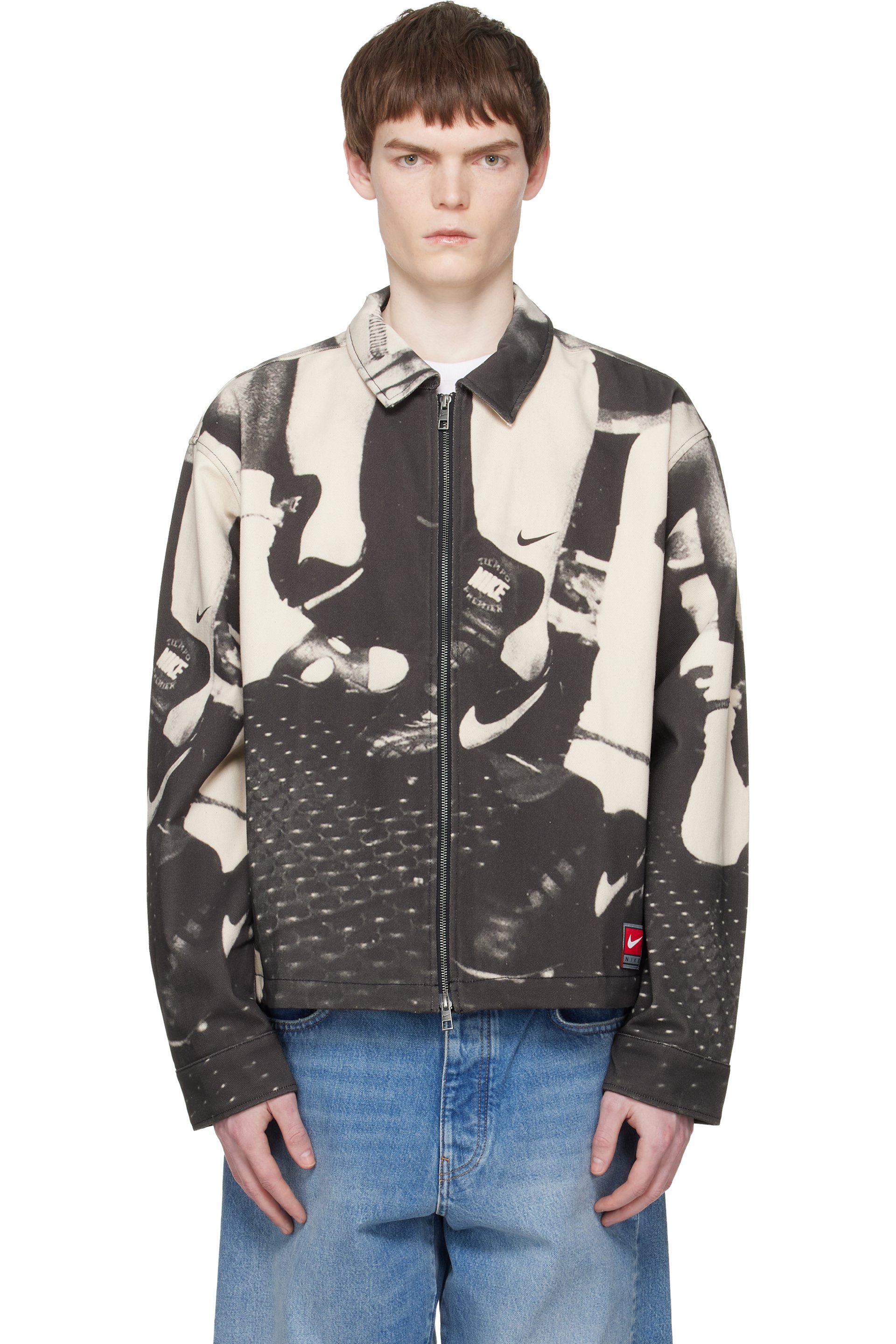 Nike - Black & White 'Nike Life' Field Sport Jacket