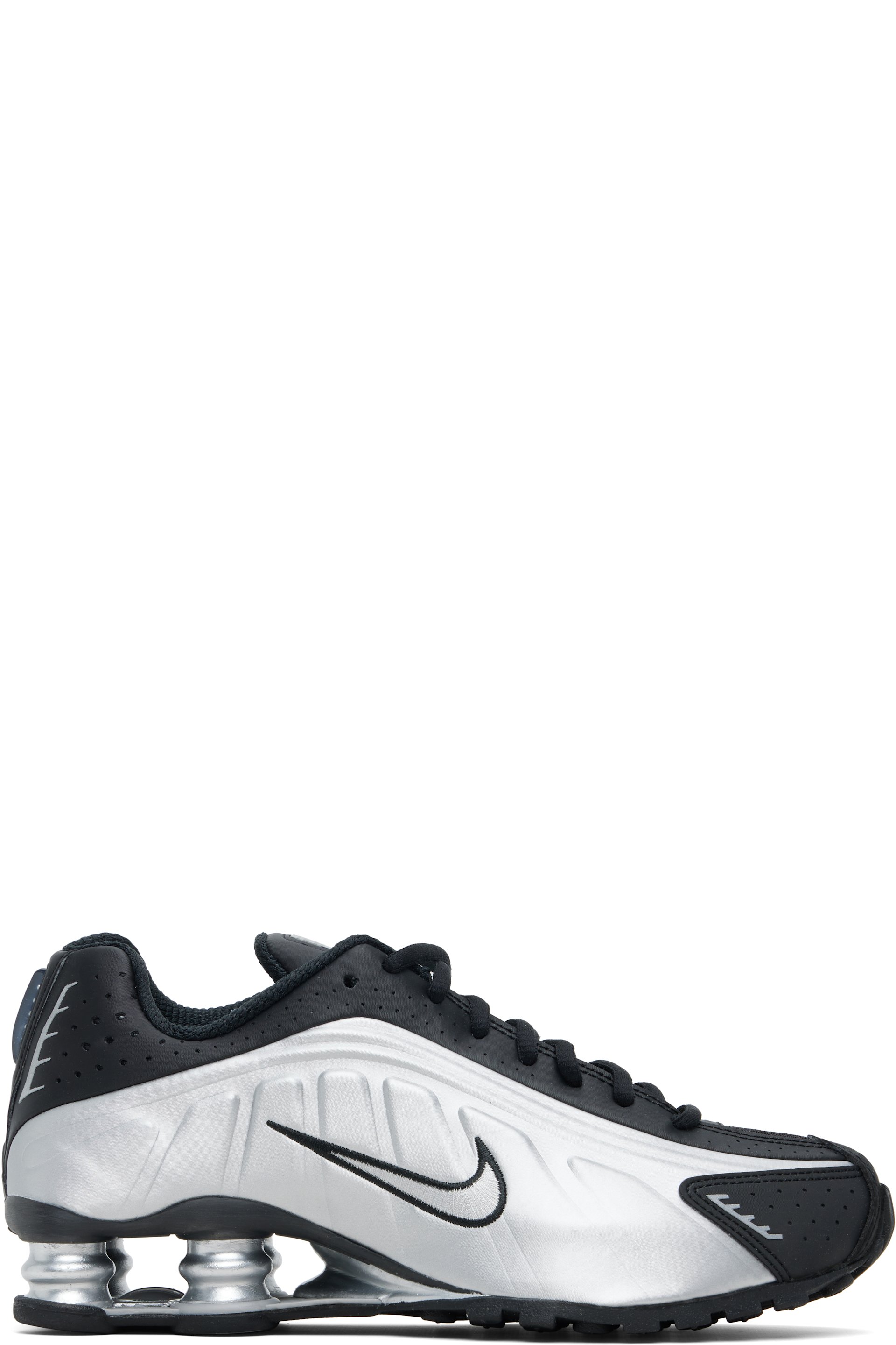 Nike - Black & Silver Shox R4 Sneakers