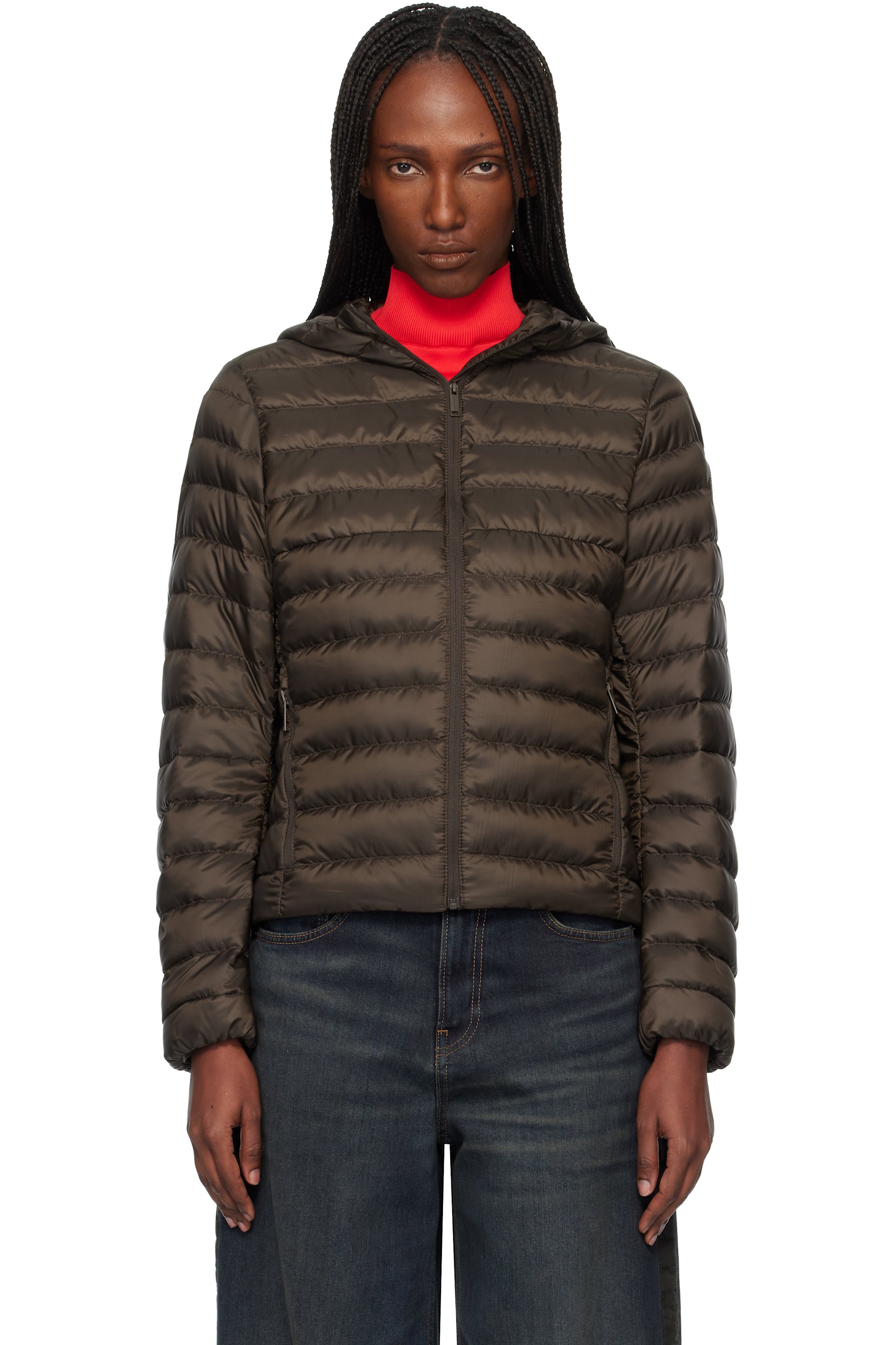 Canada Goose - Brown Aethera Hoodie Down Jacket