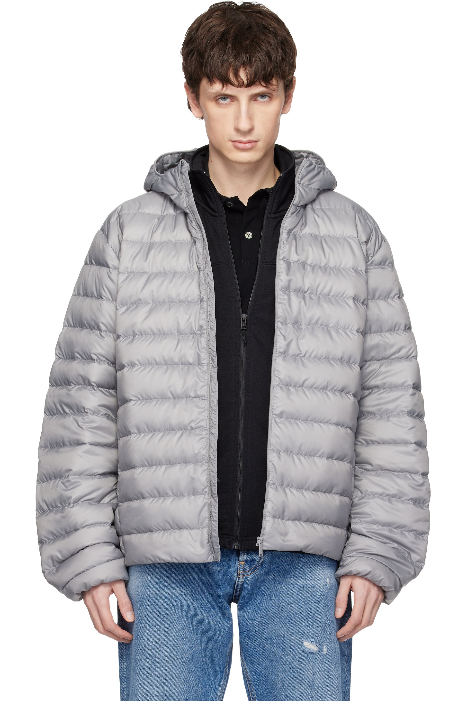 Canada Goose - Gray 'Tonal Label' Stratus Down Jacket