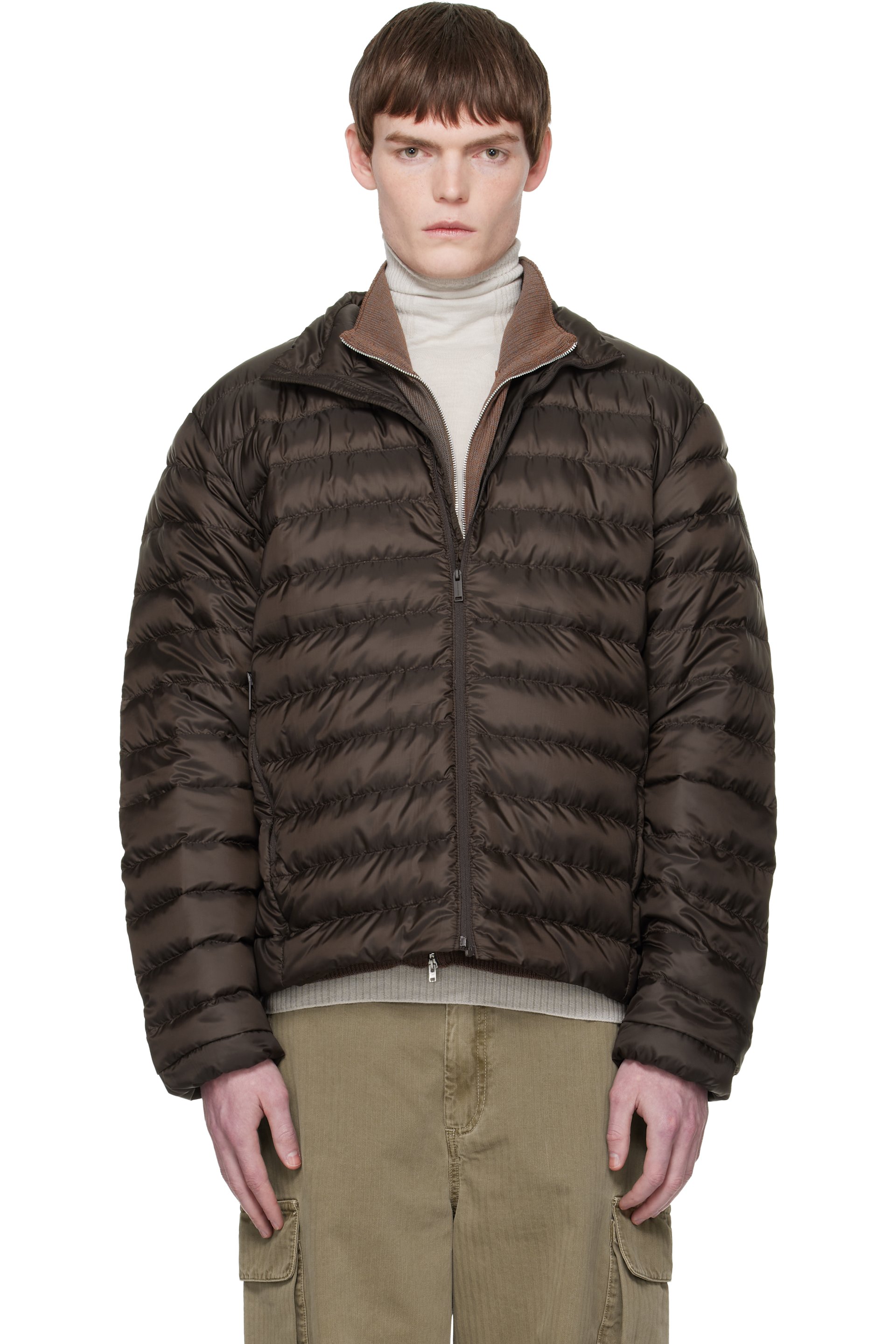 Canada Goose - Brown 'Tonal Label' Stratus Down Jacket