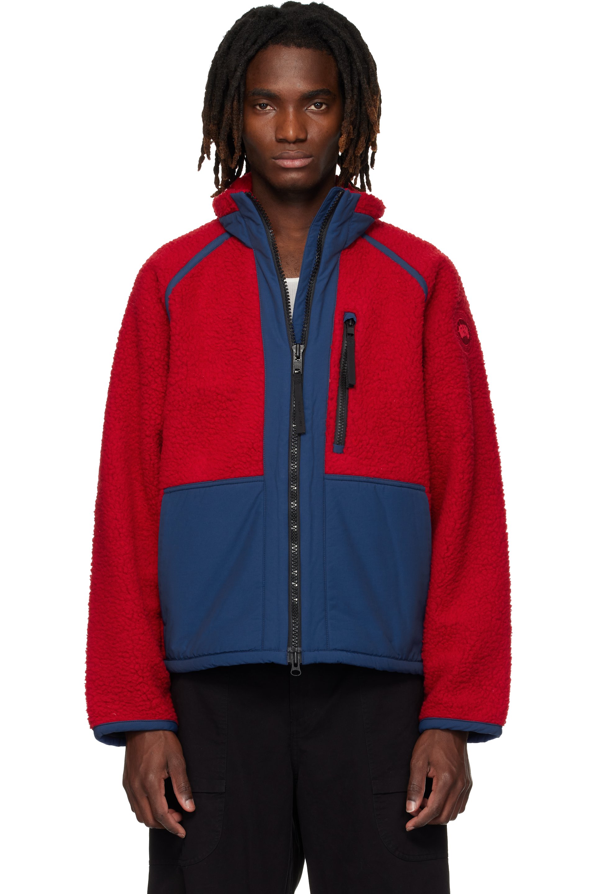 Canada Goose - Red & Navy Westport Fleece Jacket