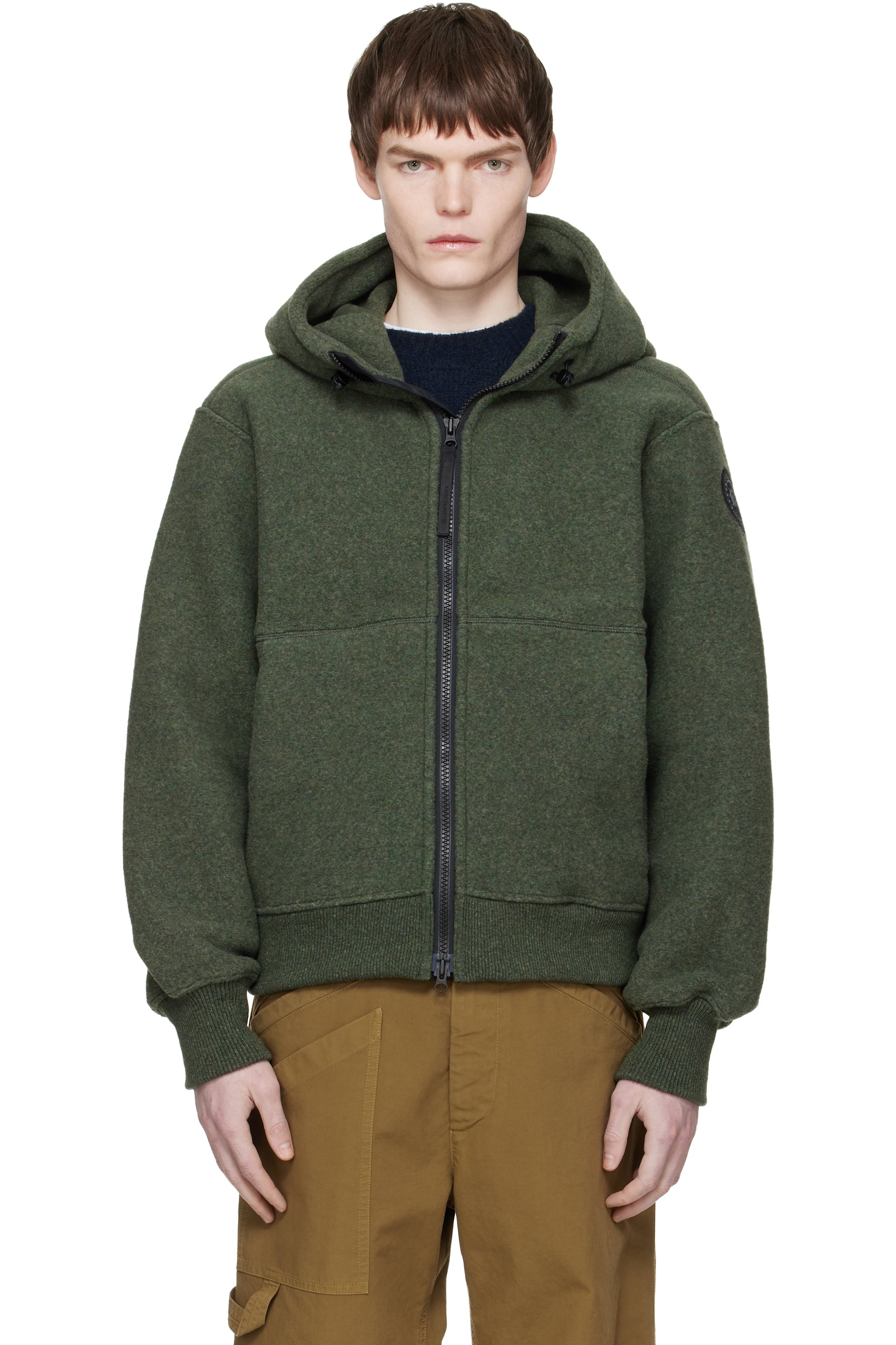 Canada Goose - Khaki 'Black Label' Chilliwack Fleece Bomber Jacket