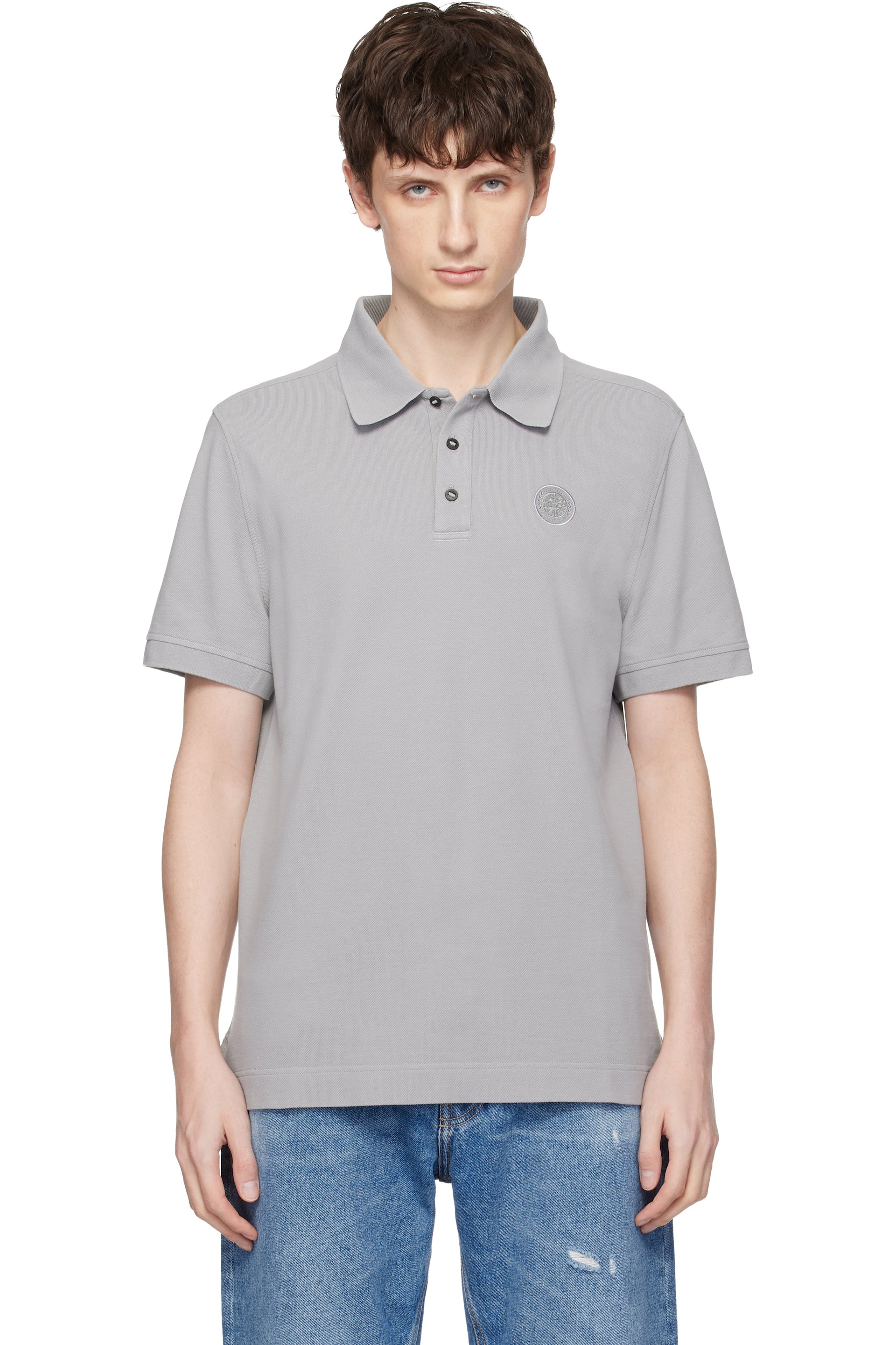 Canada Goose - Gray 'Tonal Label' Beckley Polo