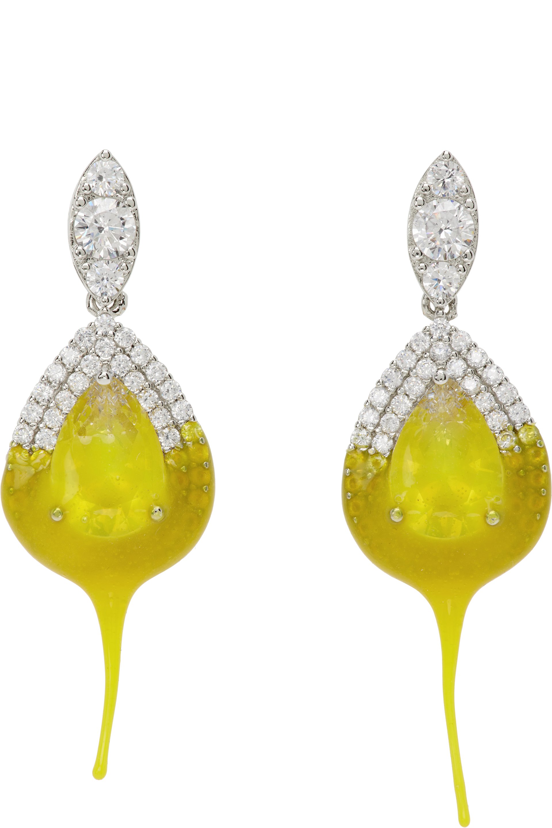 Ottolinger - Boucles d'oreilles à enduit et à pierres du Rhin