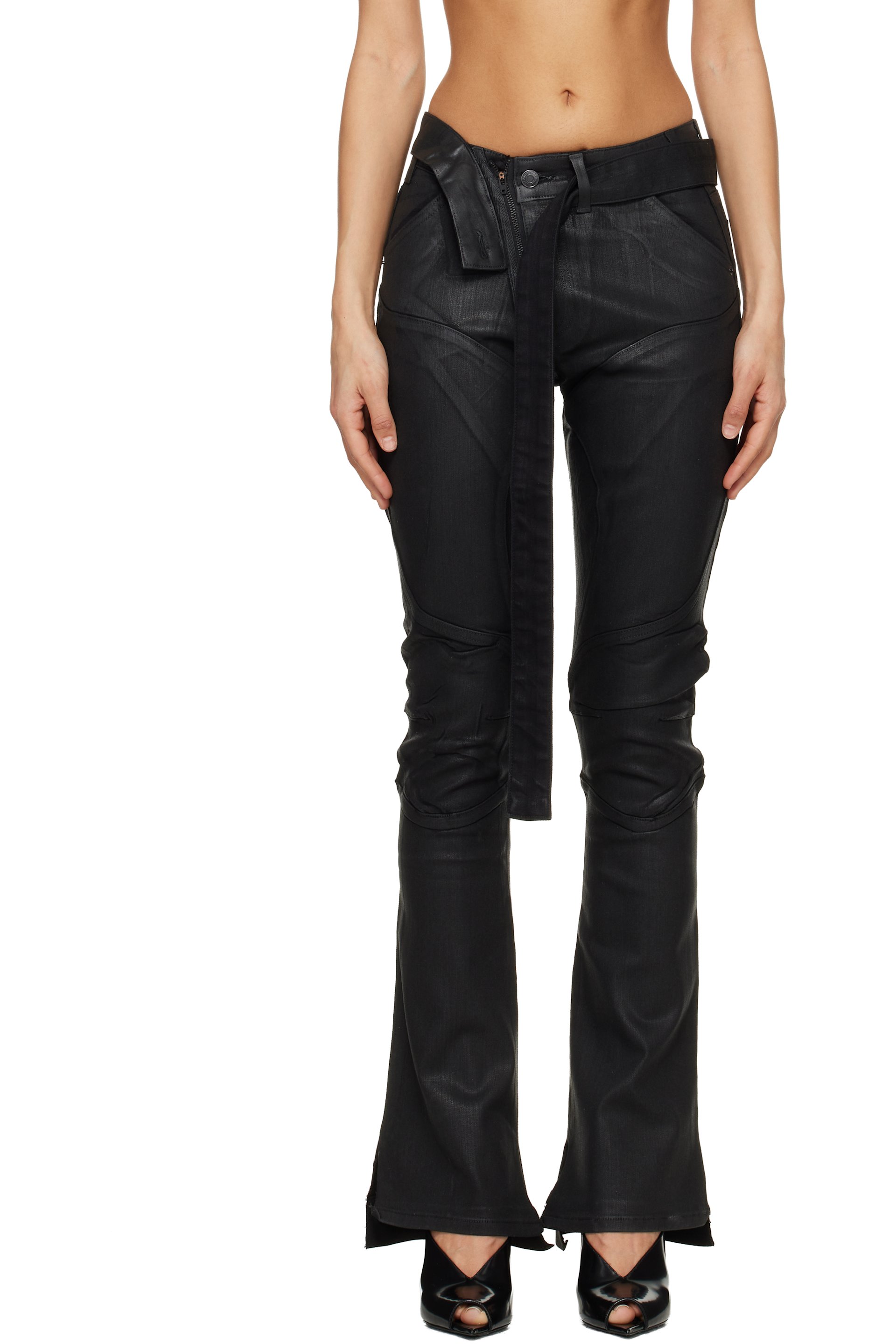 Ottolinger - Jean noir enduit