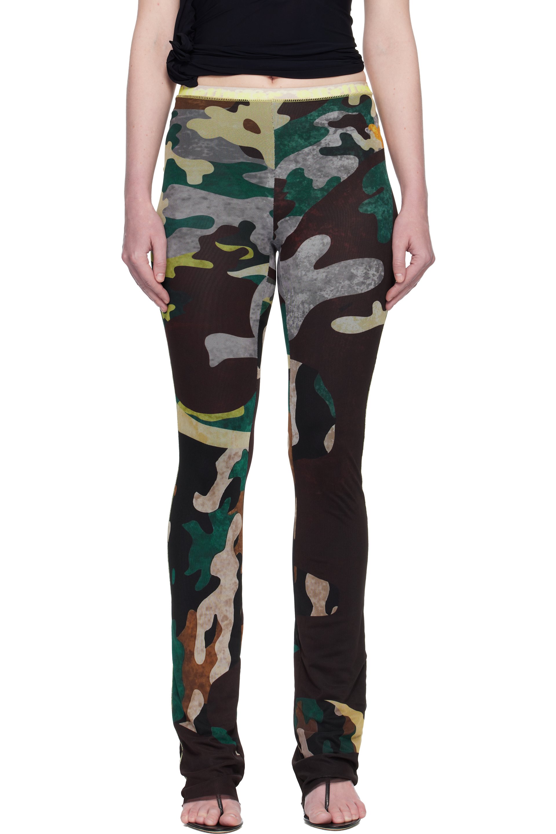 Ottolinger - Multicolor Camo Mesh Lounge Pants
