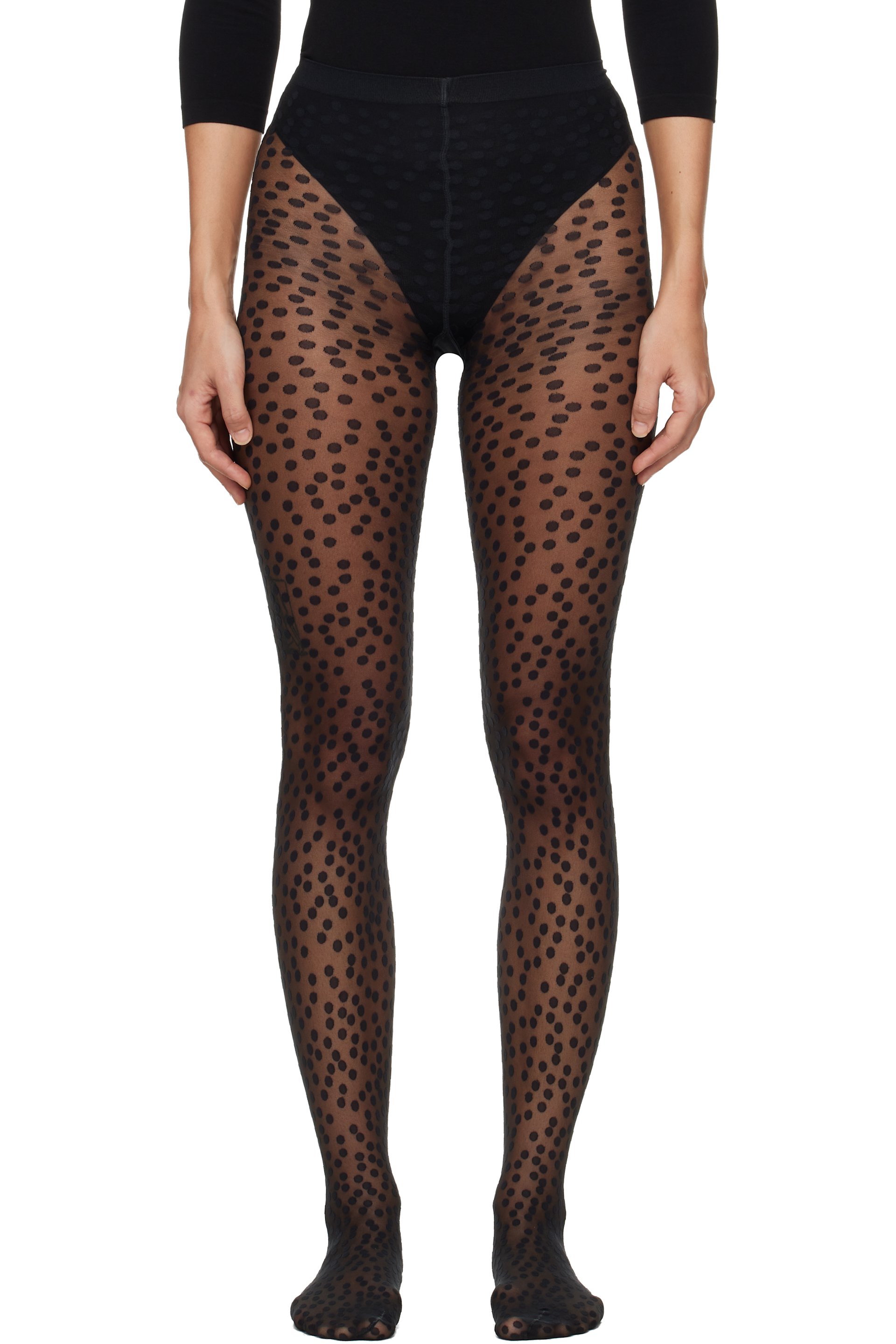 Wolford - Black Sweet Dots Tights