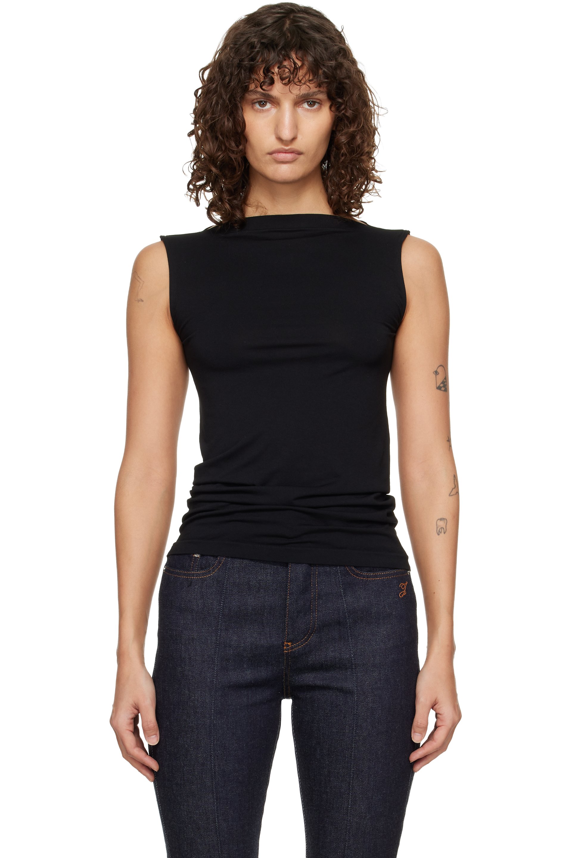 Wolford - Haut sans manches Aurora noir