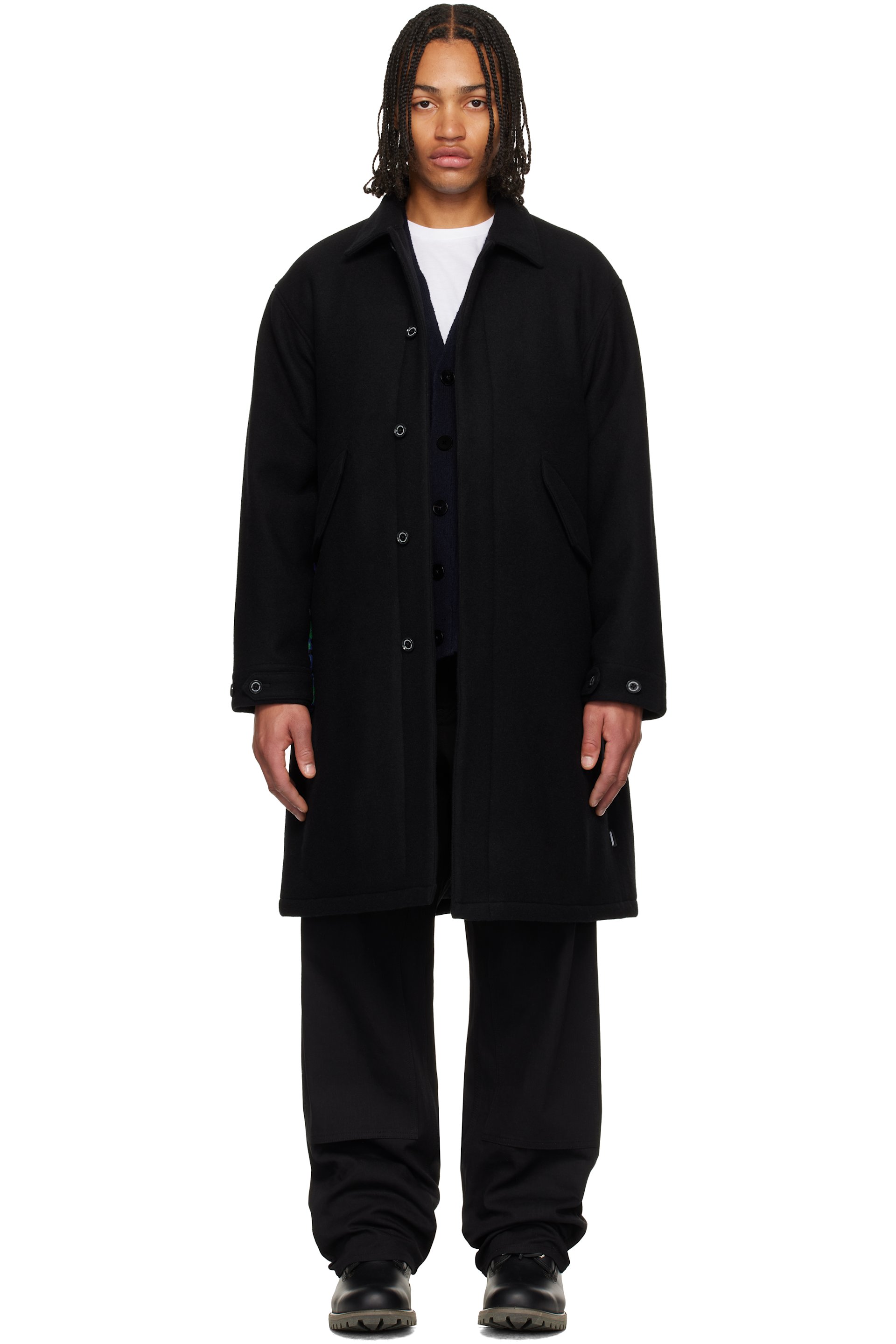 Neighborhood - Black Wool Mod Coat