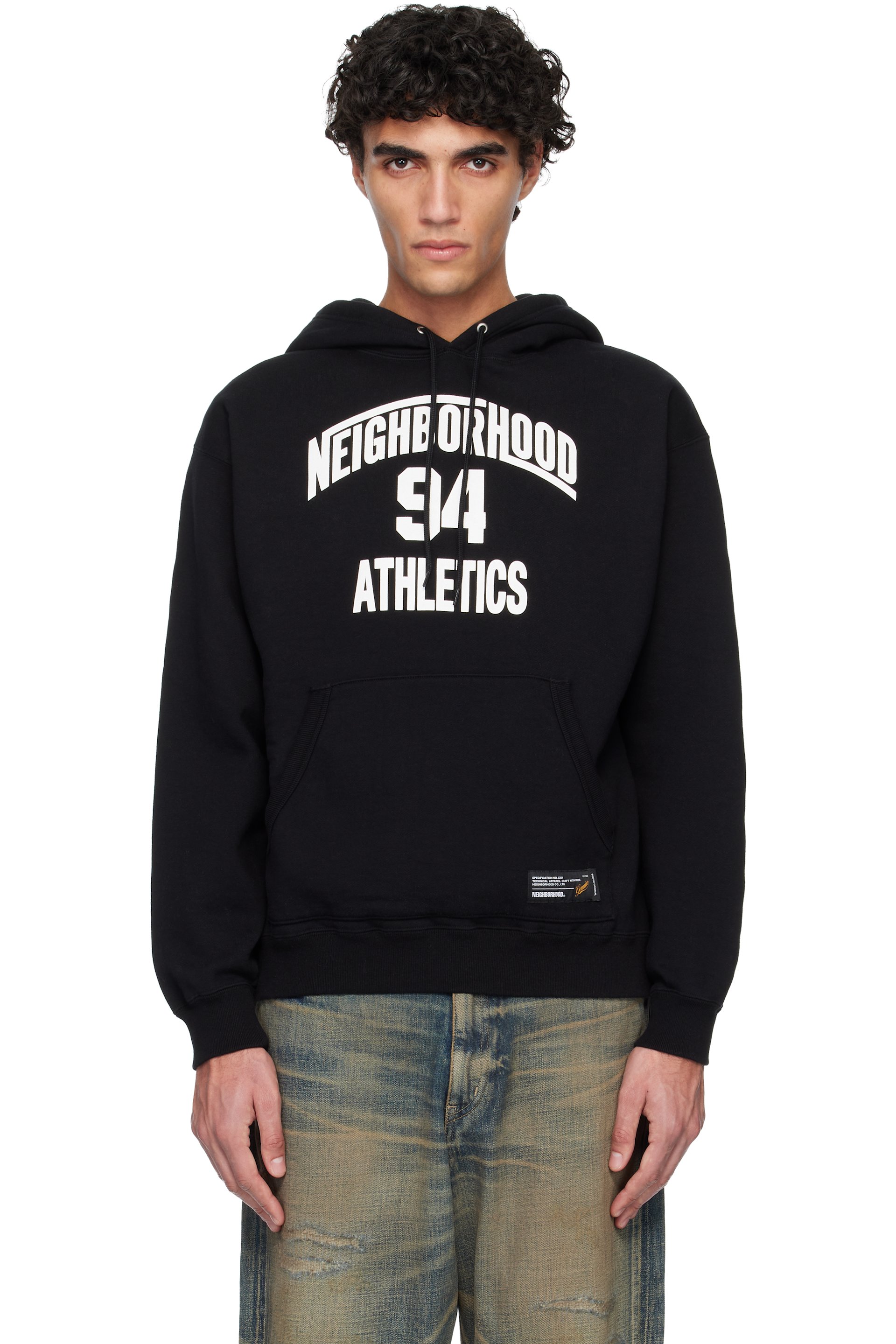 Neighborhood - Pull molletonné à capuche noir