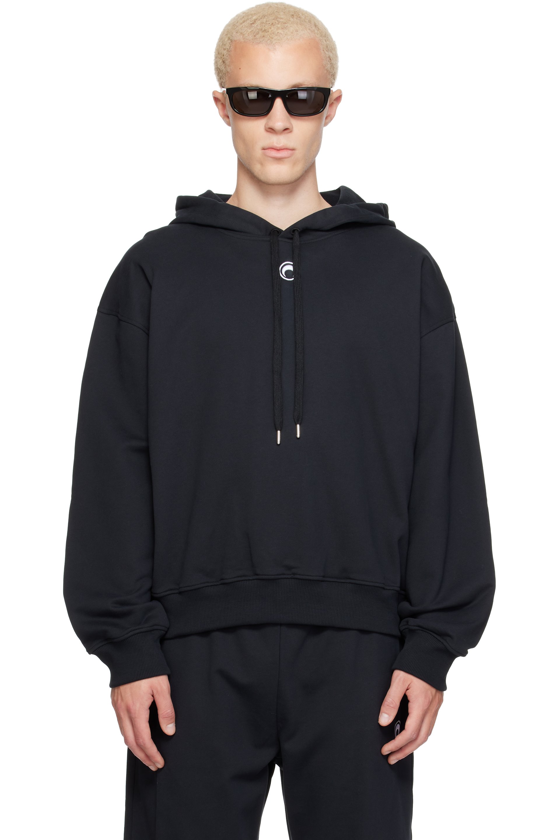Marine Serre - Black Moon Logo Hoodie